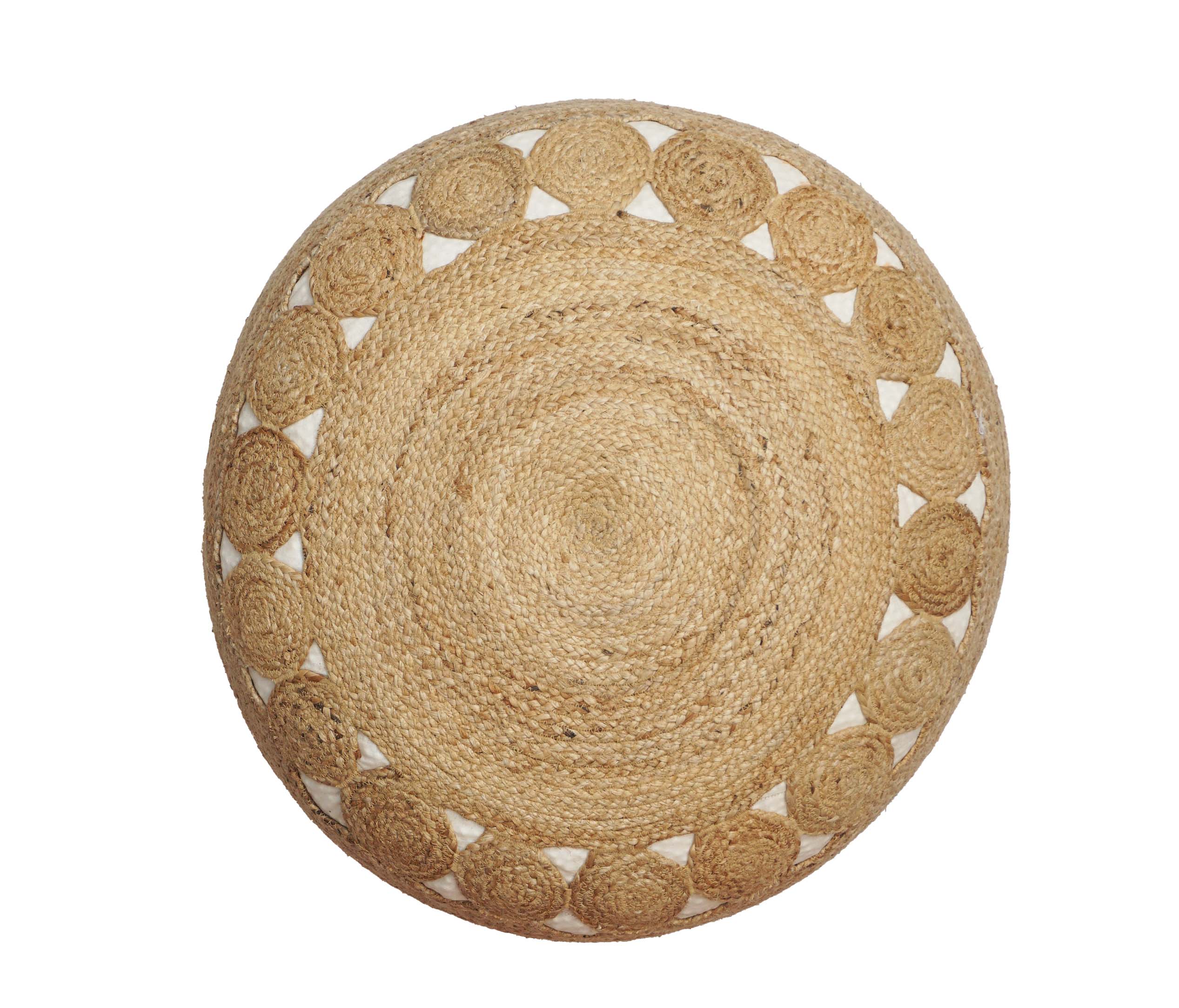 Jute Pouf | 70 cm x 70 cm x 45 cm | Nr. Z-1765
