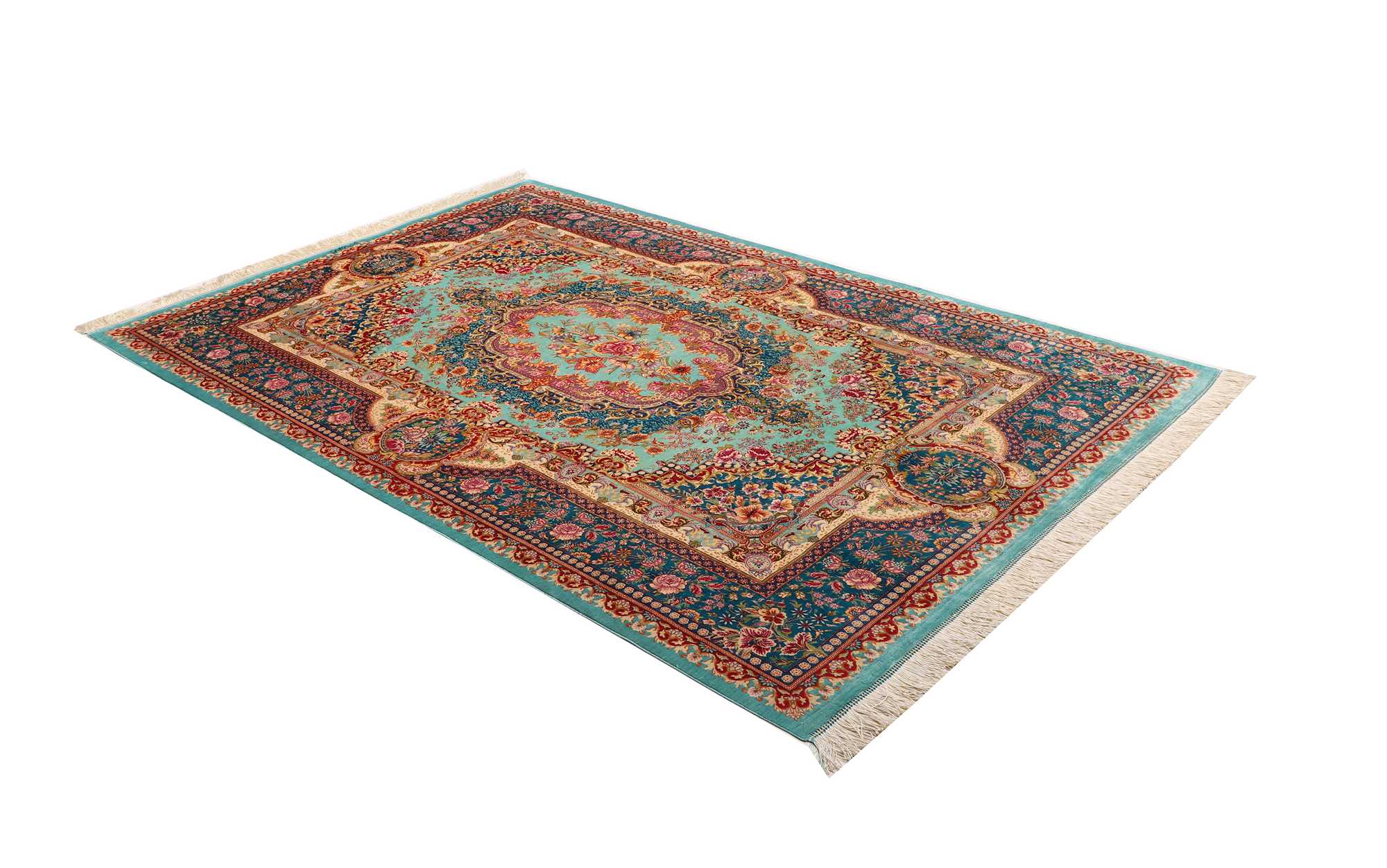 Ghom aus reiner Seide | 233 x 159 cm | Nr. 12-279637