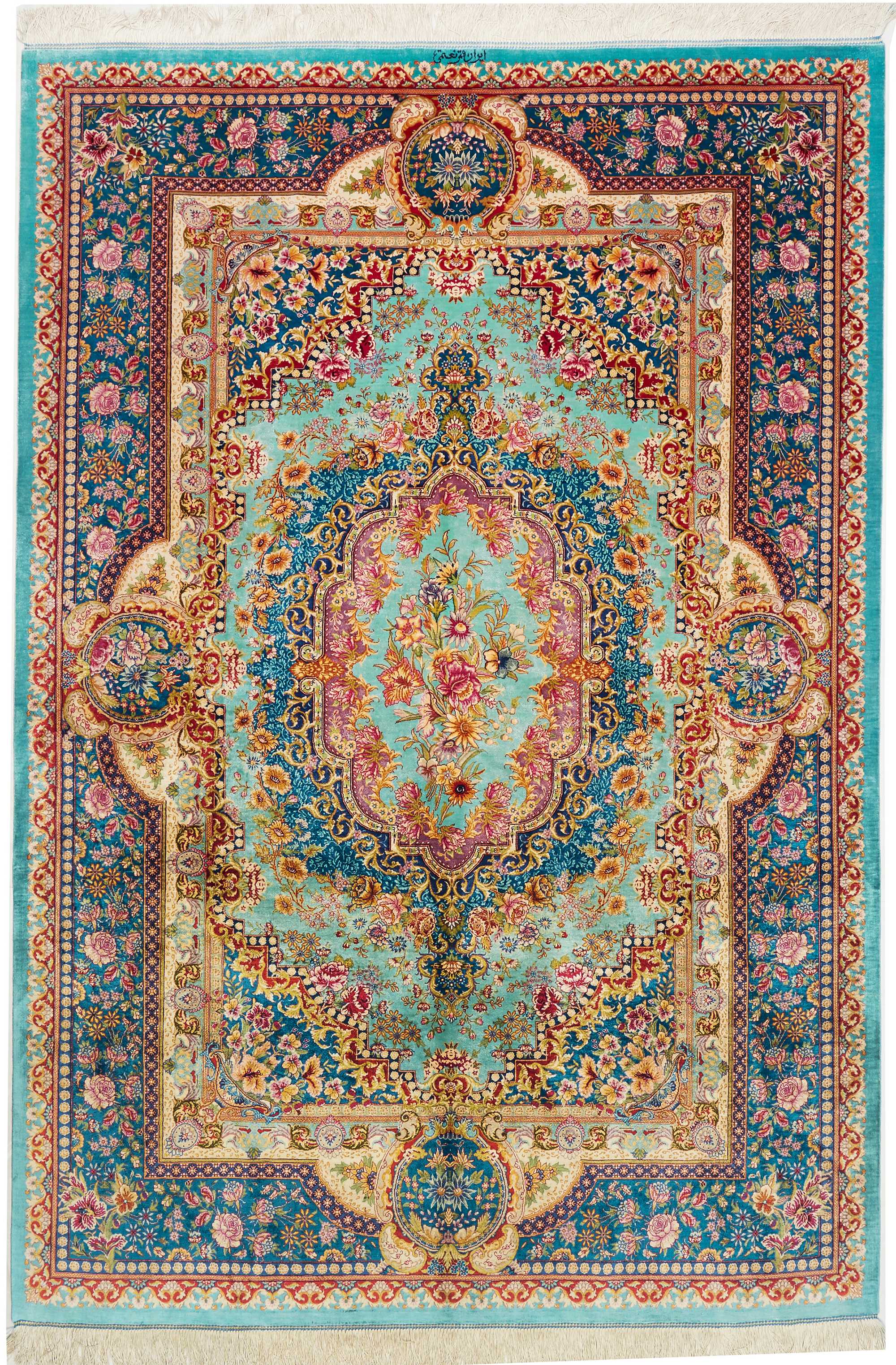 Ghom aus reiner Seide | 233 cm x 159 cm | Nr. 12-279637