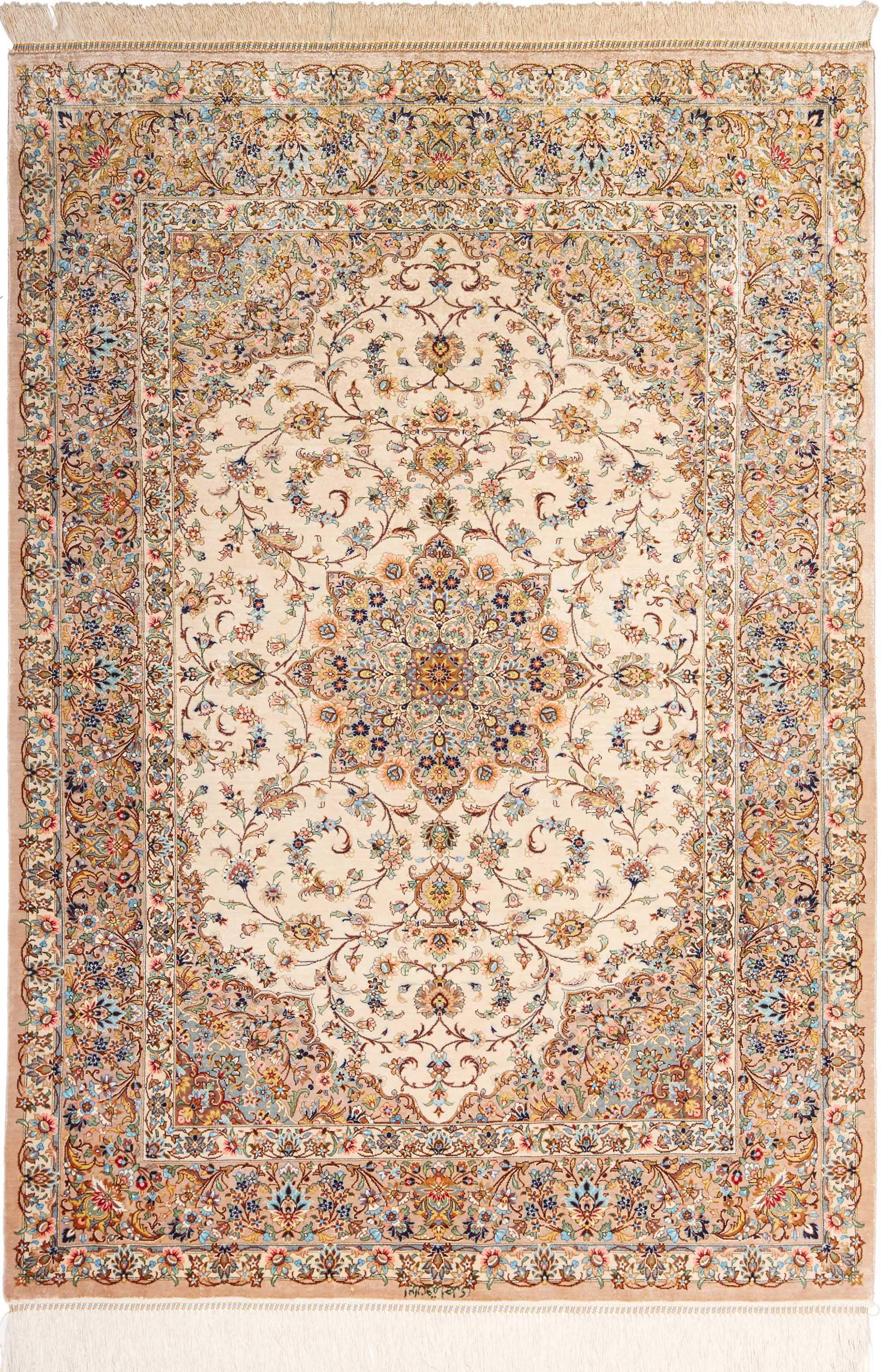 Ghom aus reiner Seide | 150 cm x 102 cm | Nr. 12-408557