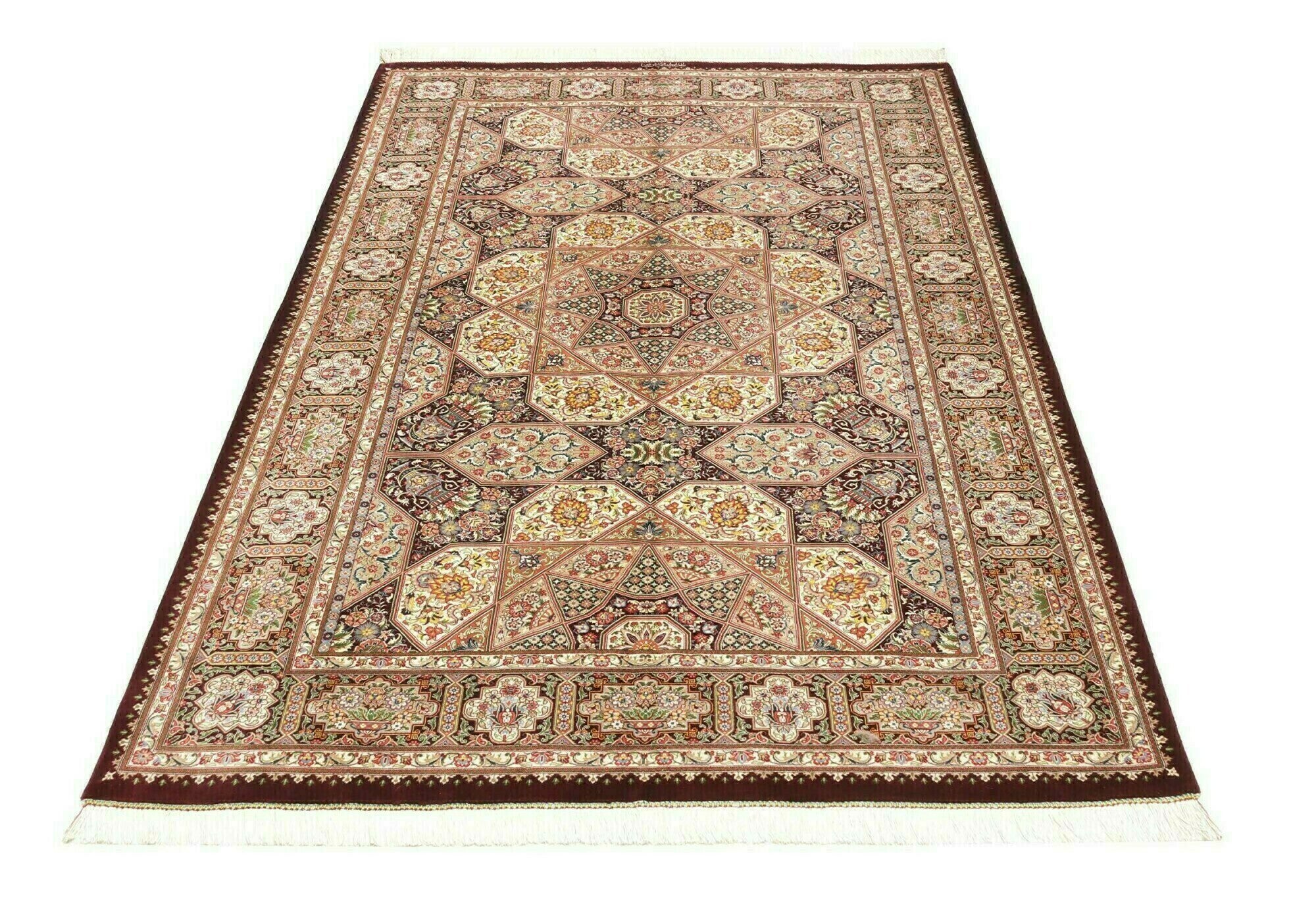 Ghom aus reiner Seide | 200 cm x 133 cm | Nr. 12-445645