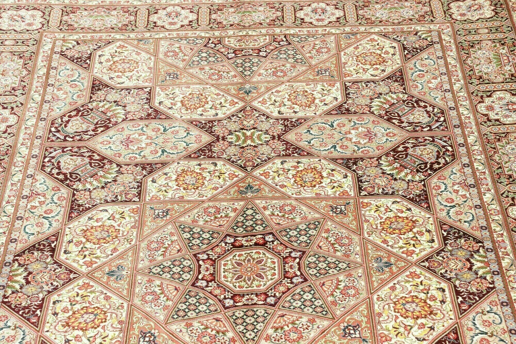 Ghom aus reiner Seide | 200 cm x 133 cm | Nr. 12-445645