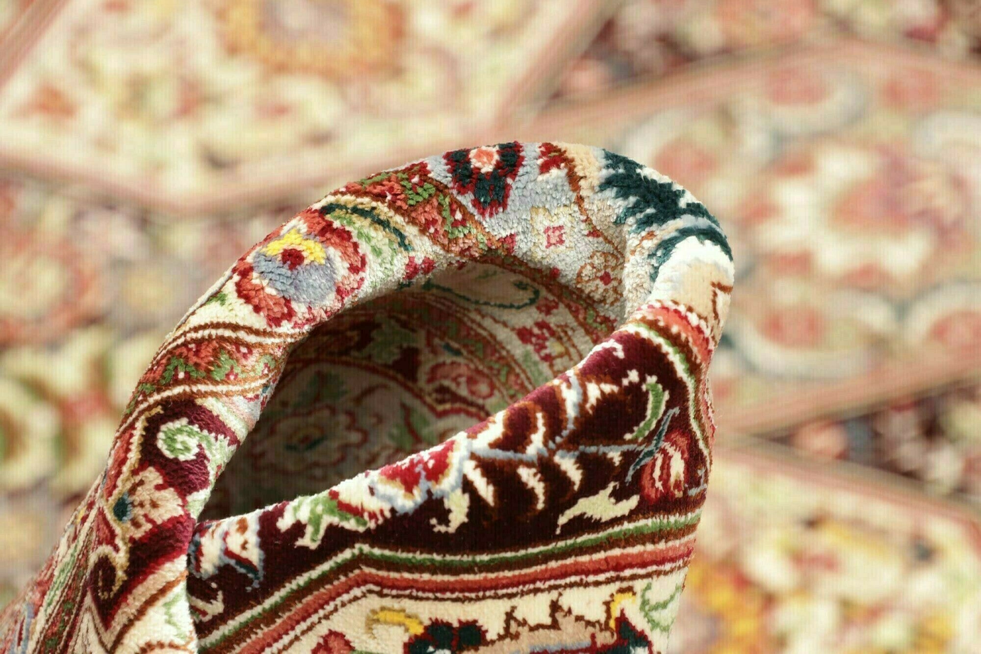 Ghom aus reiner Seide | 200 cm x 133 cm | Nr. 12-445645