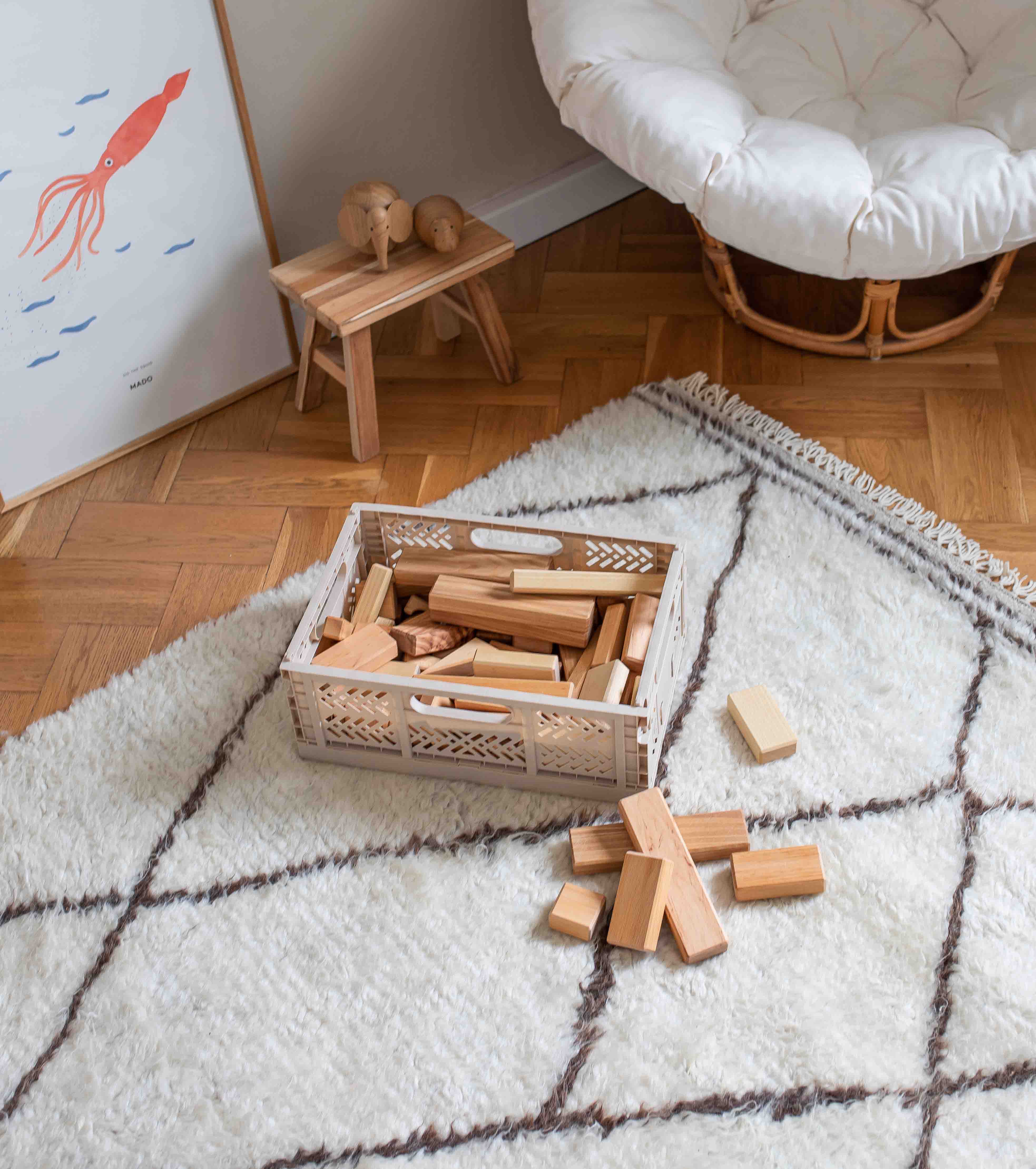 Kinderteppich der gemütlich und weich ist