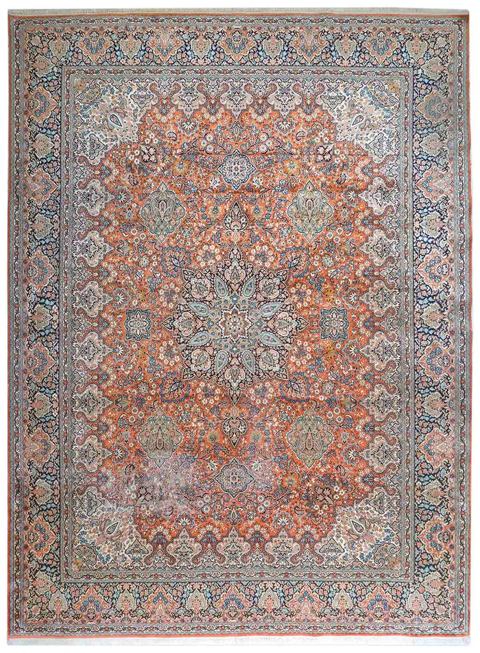 Kaschmir Teppich aus reiner Seide | 370 cm x 275 cm | Nr. Z-2650