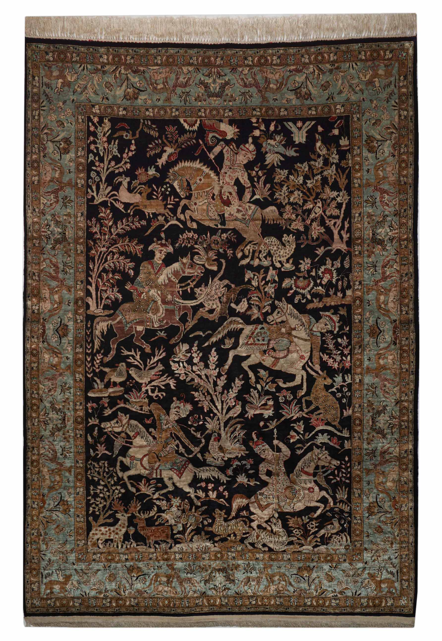 Ghom aus reiner Seide | 210 cm x 140 cm | Nr. Z-2820