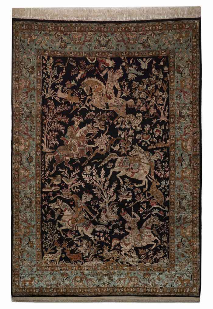 Ghom aus reiner Seide | 210 cm x 140 cm | Nr. Z-2820