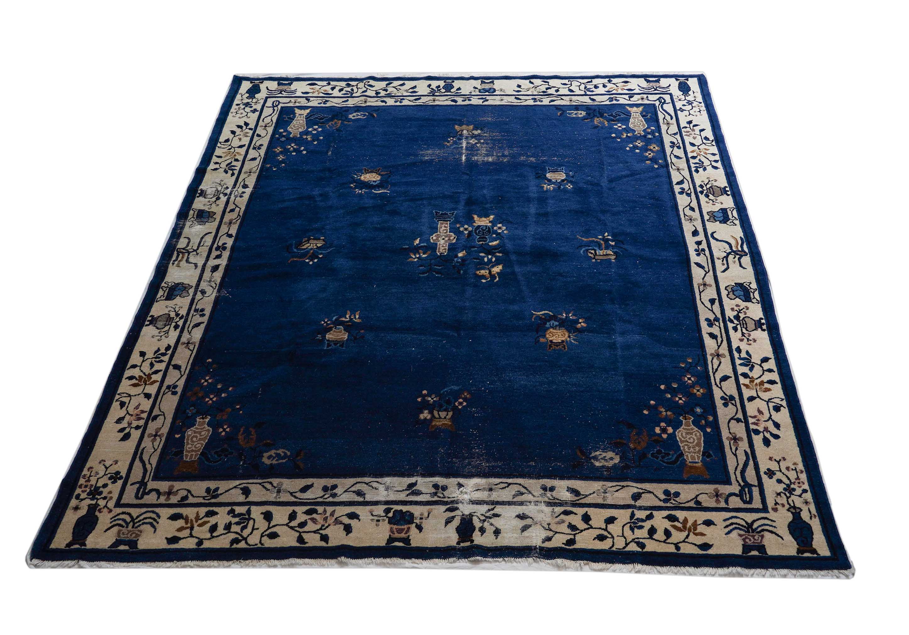 Antiker China Teppich | 301 cm x 272 cm | Nr. Z-2915