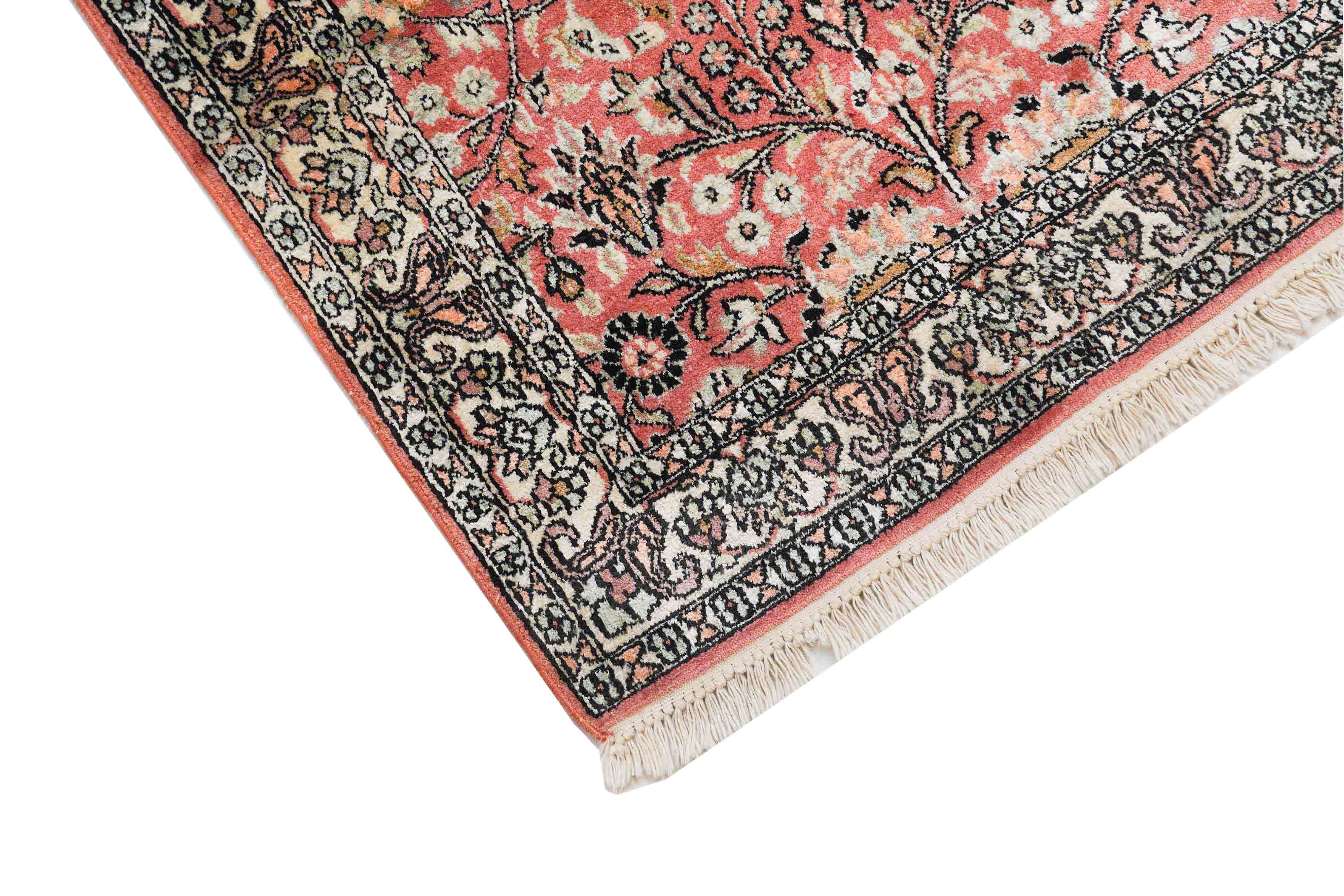 Kaschmir Teppich aus merzerisierter Baumwolle | 122 cm x 80 cm | Nr. Z-3128