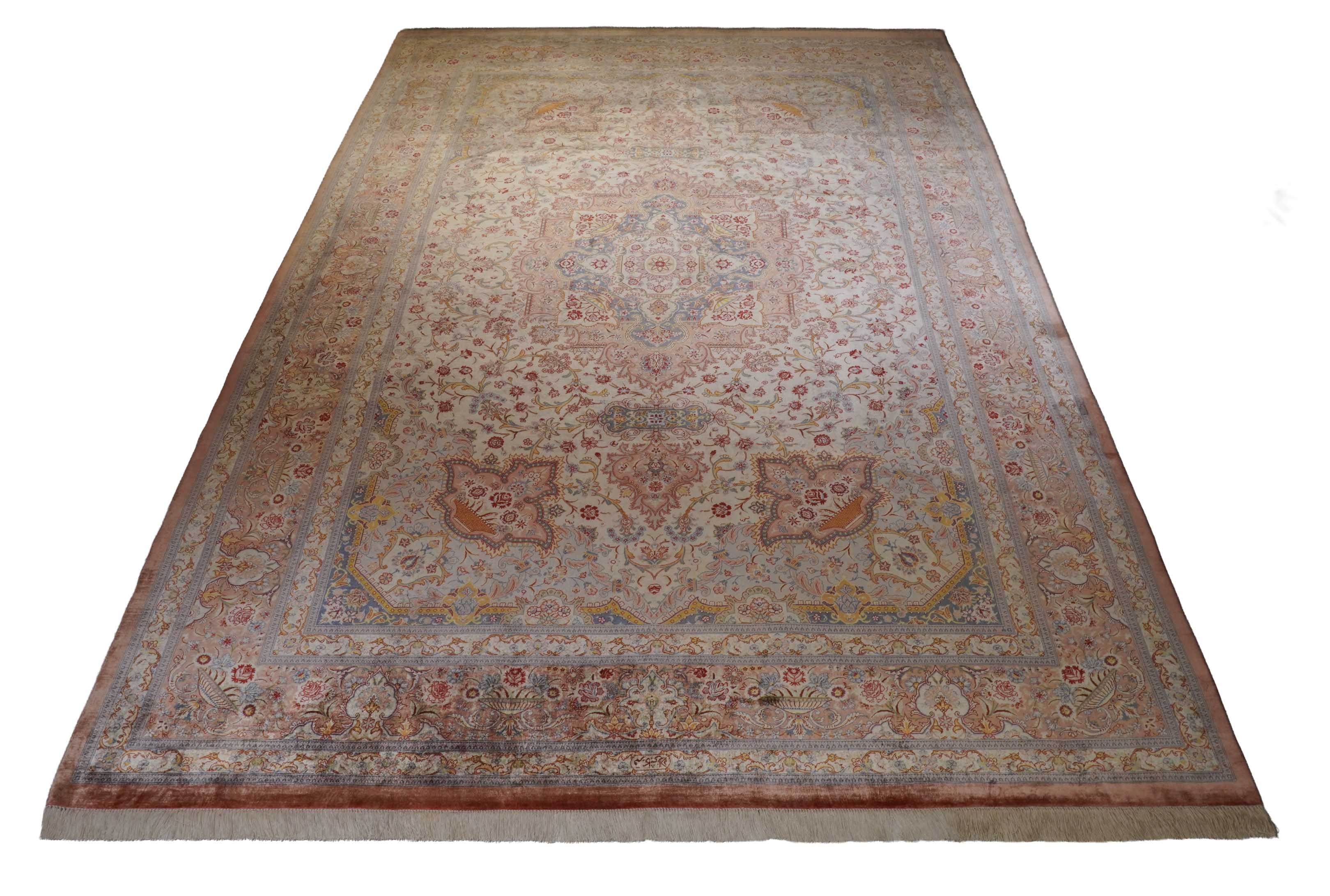 Ghom aus reiner Seide | 302 cm x 203 cm | Nr. Z-3325