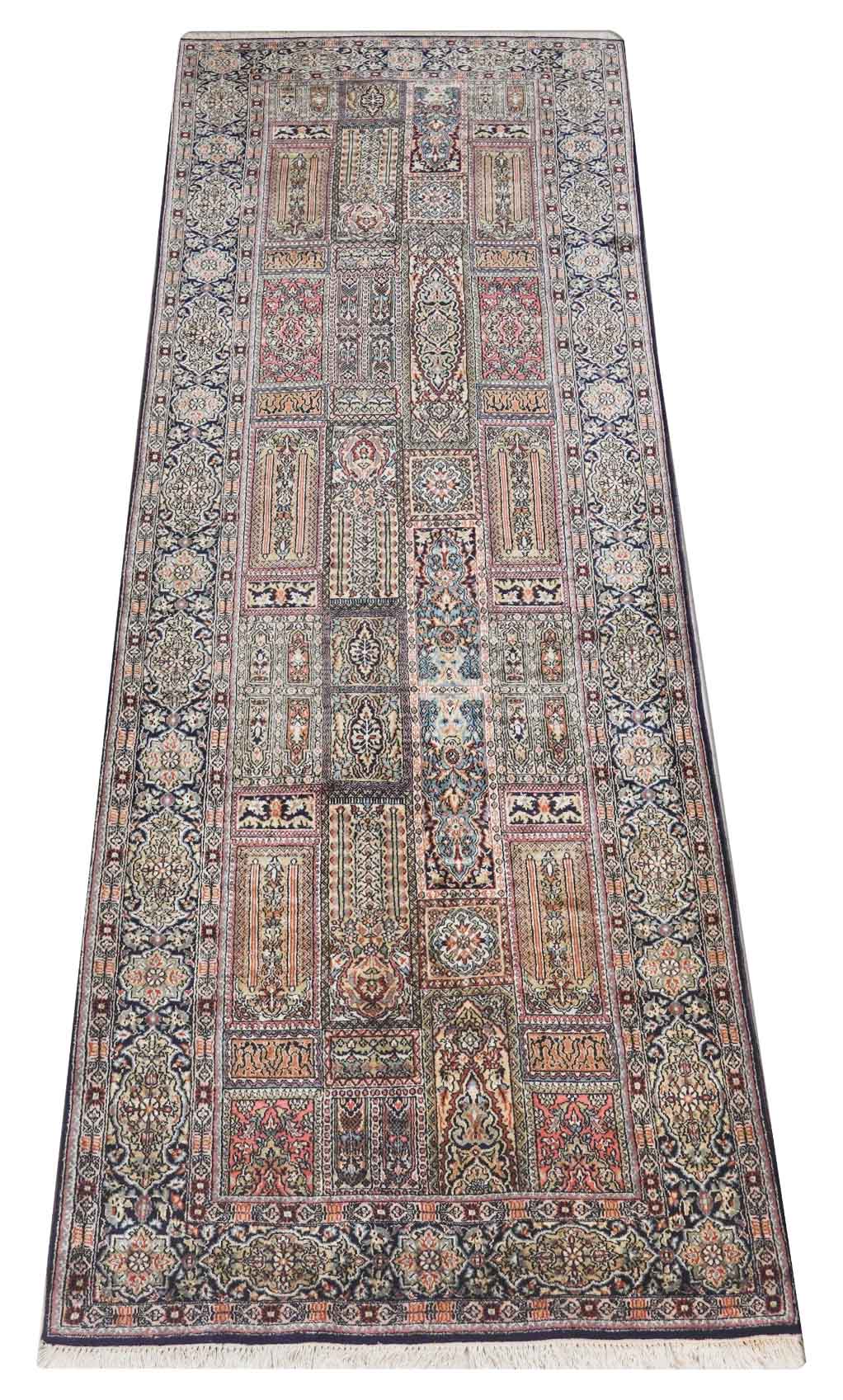 Kaschmir Teppich aus reiner Seide | 292 cm x 80 cm | Nr. Z-3423