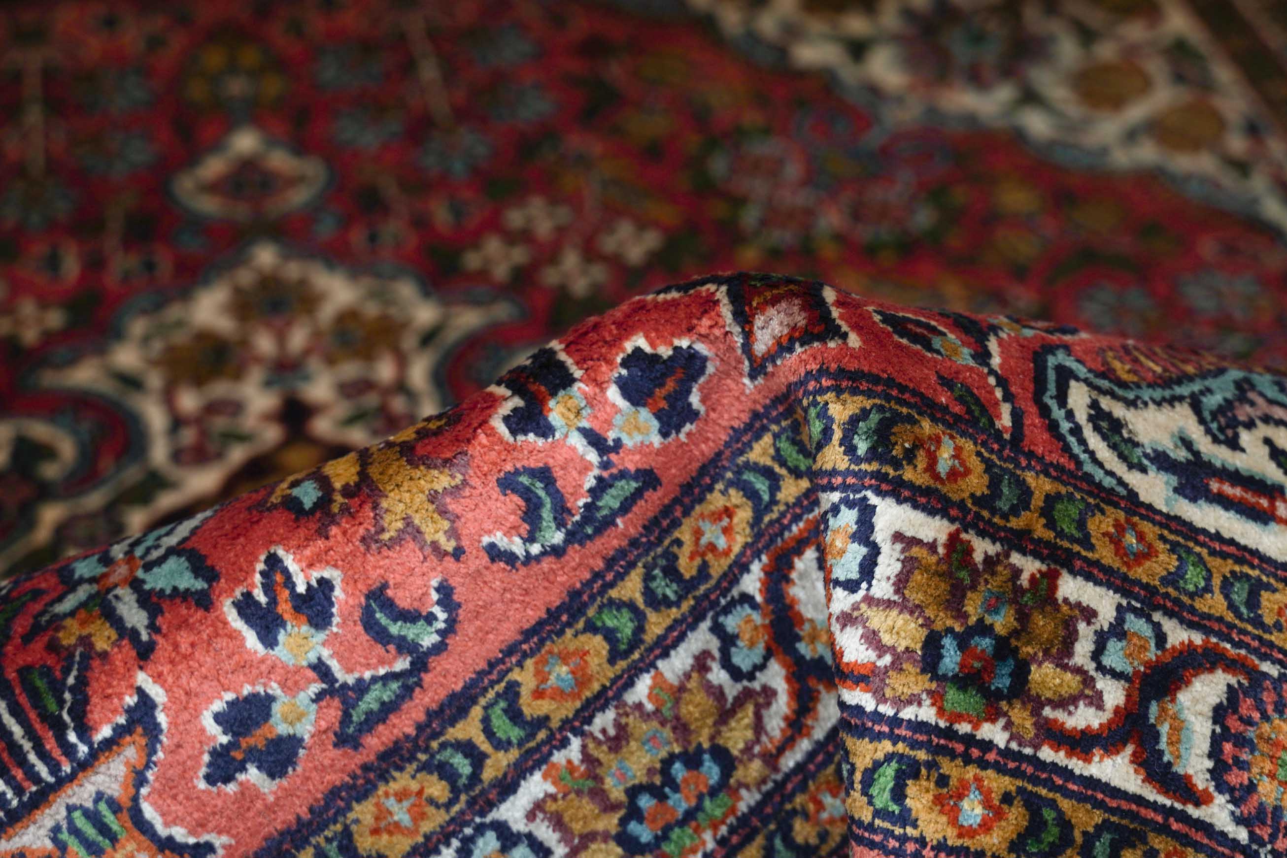 Kaschmir Teppich aus reiner Seide | 144 cm x 135 cm | Nr. Z-3425