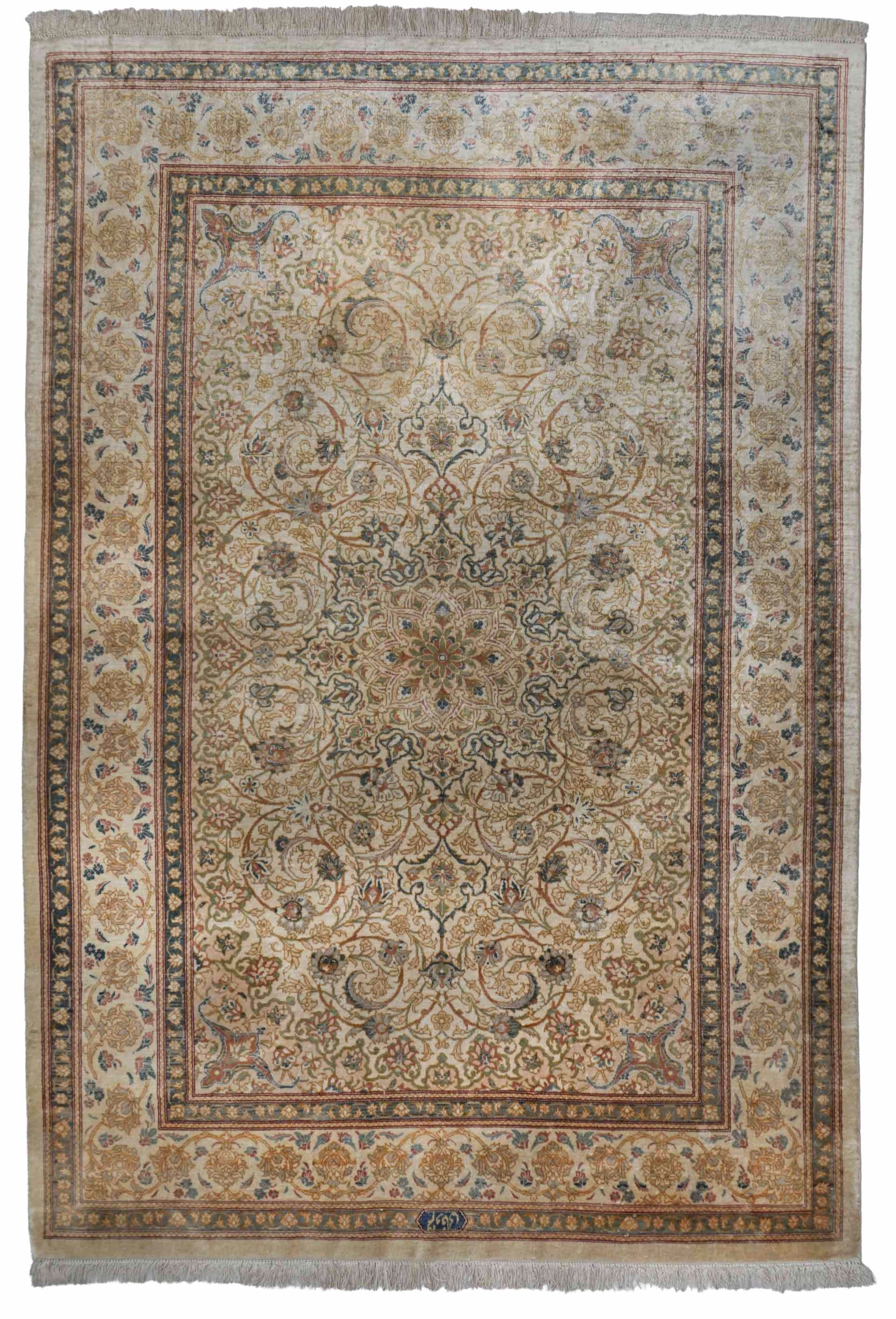 Ghom aus reiner Seide | 147 cm x 100 cm | Nr. Z-3566