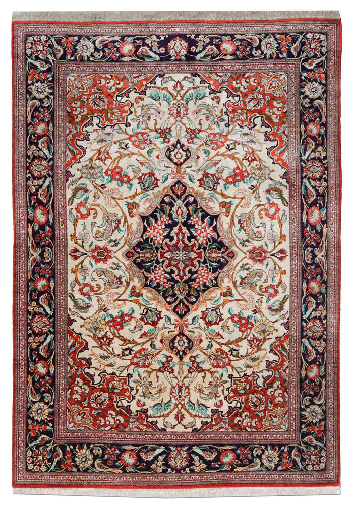 Ghom aus reiner Seide | 198 cm x 139 cm | Nr. Z-3723
