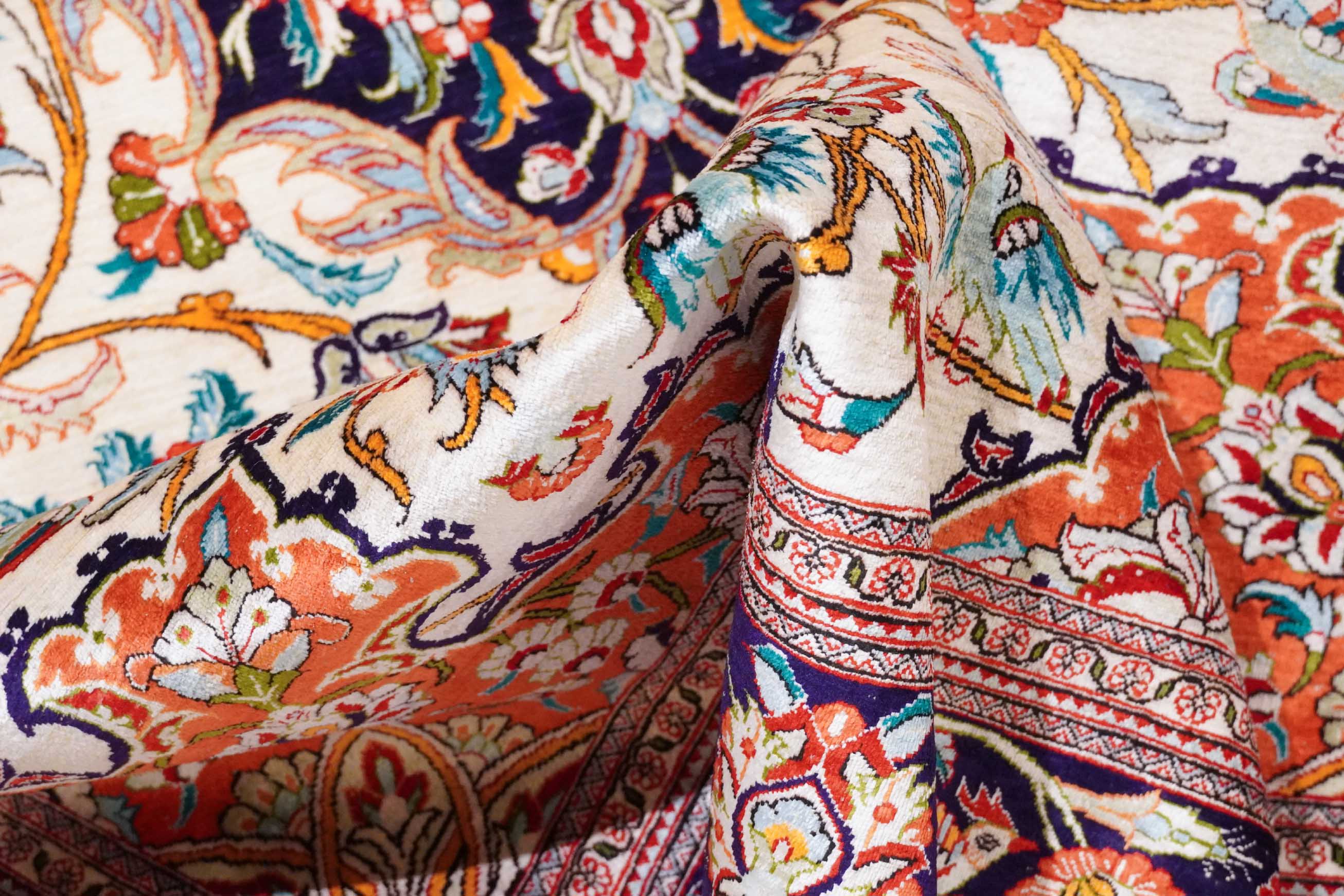 Ghom aus reiner Seide | 198 cm x 139 cm | Nr. Z-3723