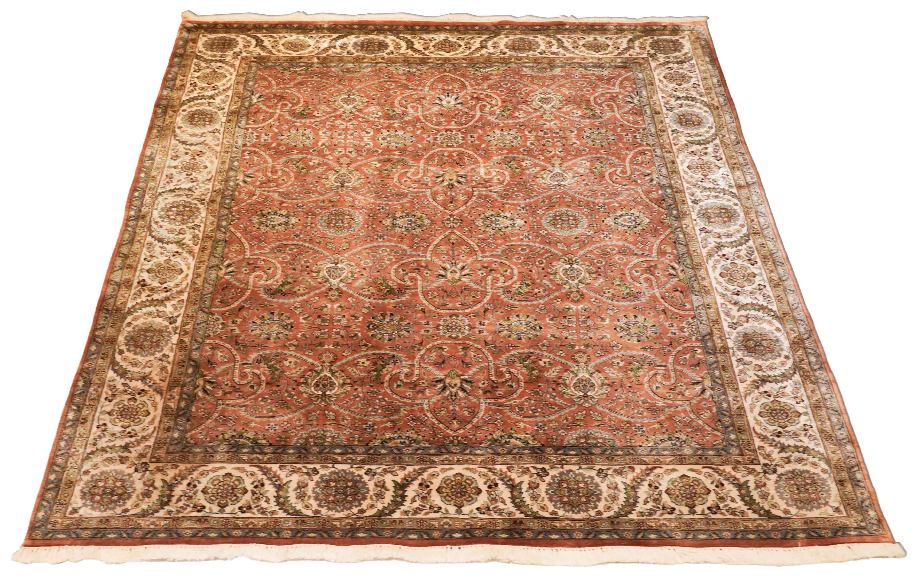 Kaschmir Teppich aus reiner Seide | 248 cm x 196 cm | Nr. Z-3822