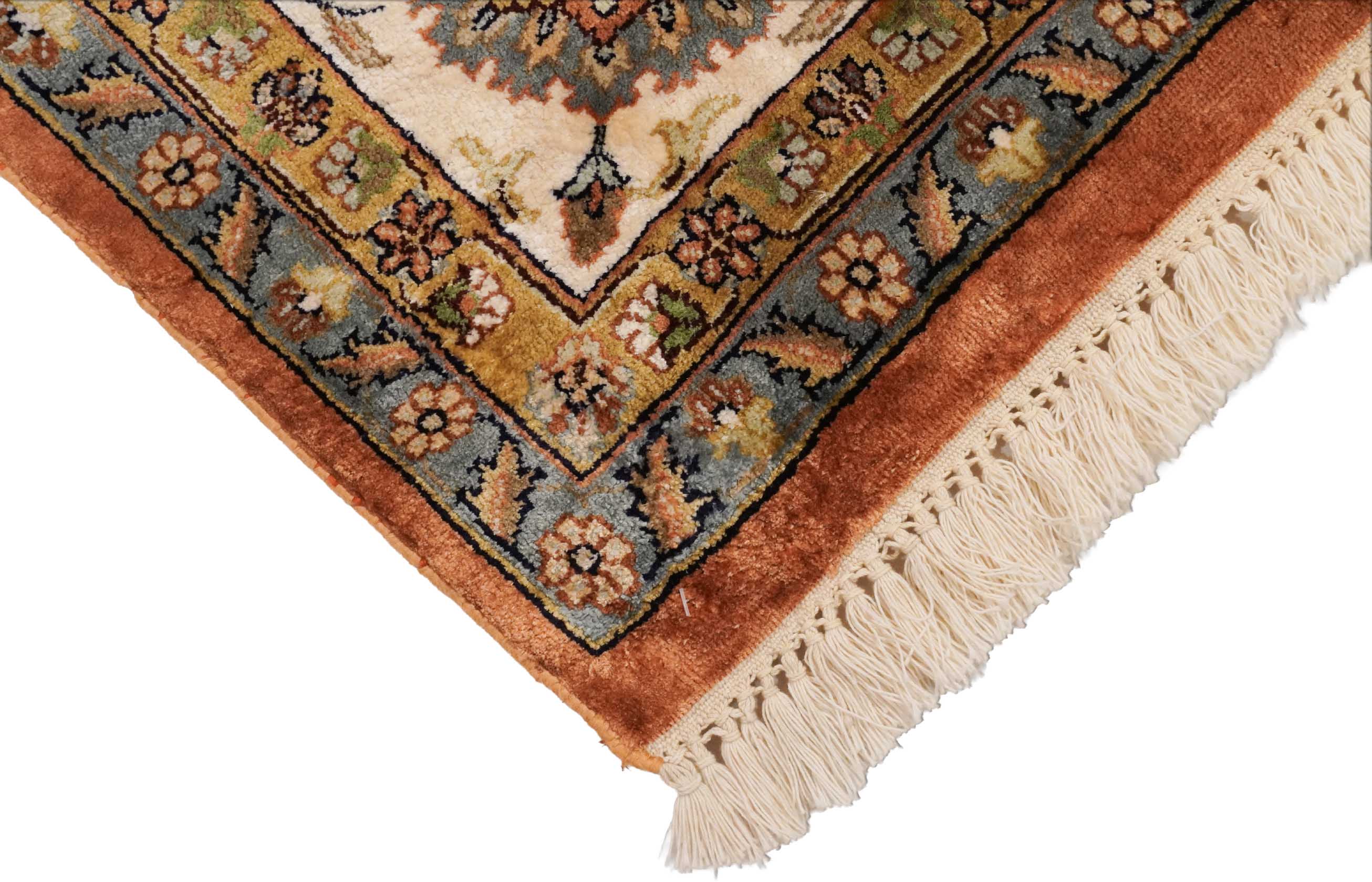 Kaschmir Teppich aus reiner Seide | 248 cm x 196 cm | Nr. Z-3822