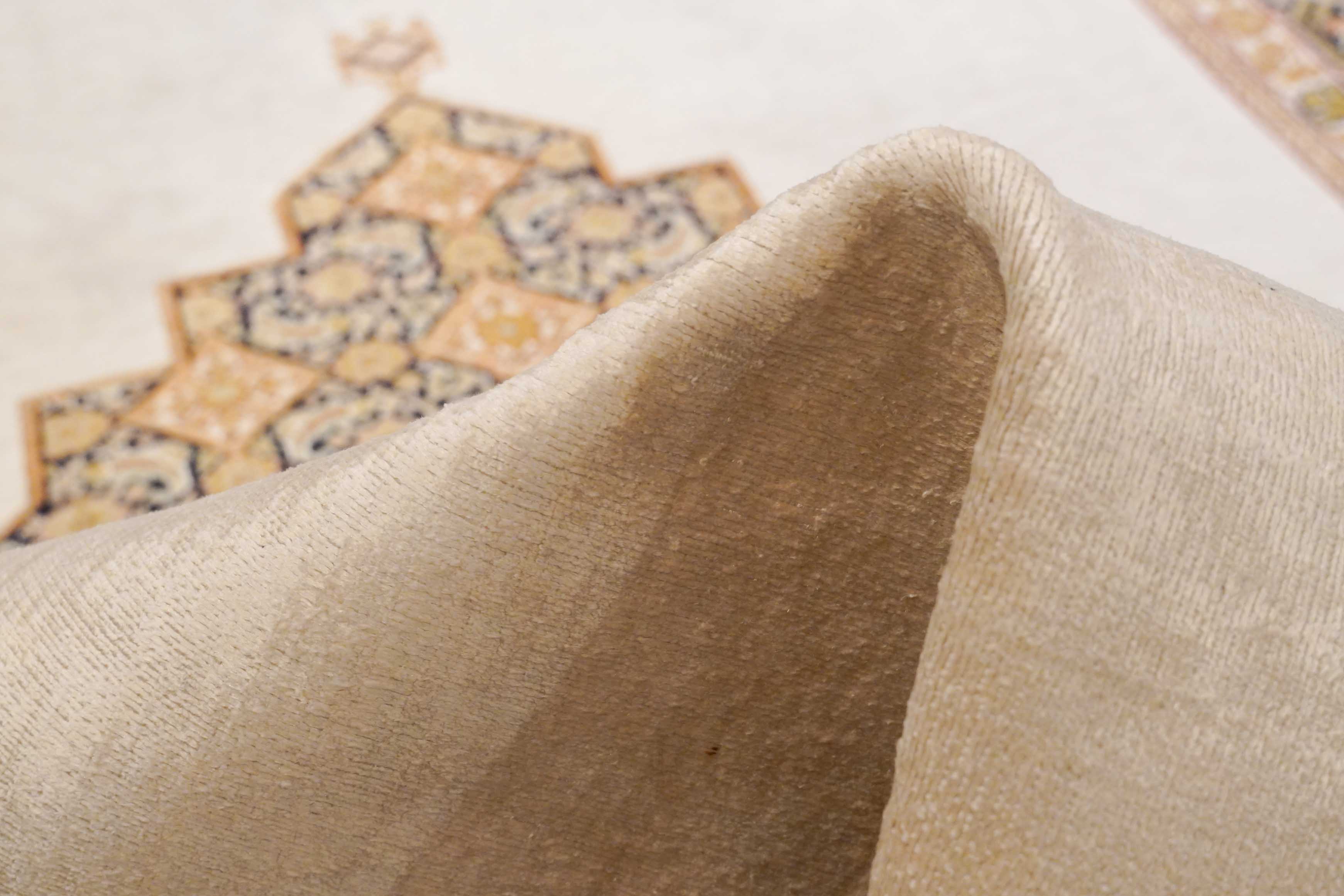 Kaschmir Teppich aus reiner Seide | 186 cm x 120 cm | Nr. Z-4249