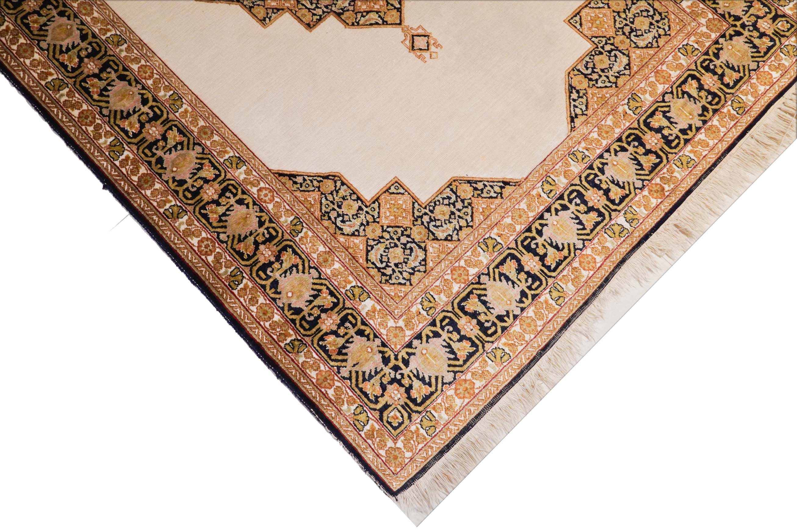 Kaschmir Teppich aus reiner Seide | 186 cm x 120 cm | Nr. Z-4249