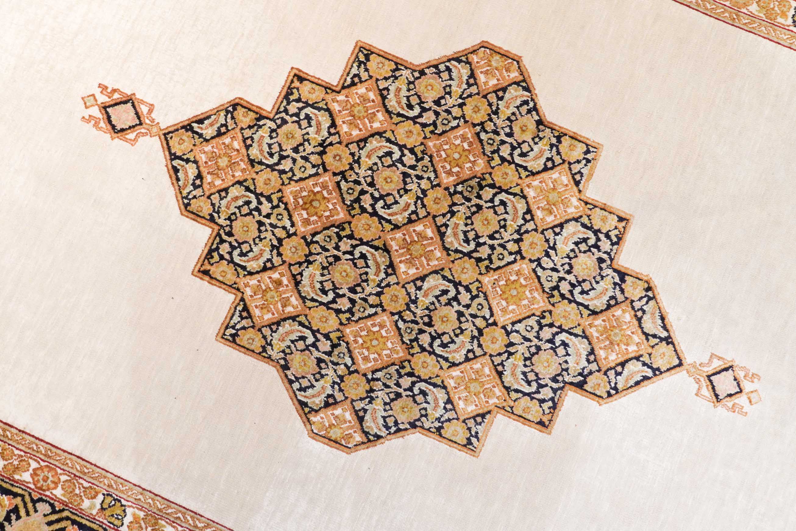 Kaschmir Teppich aus reiner Seide | 186 cm x 120 cm | Nr. Z-4249