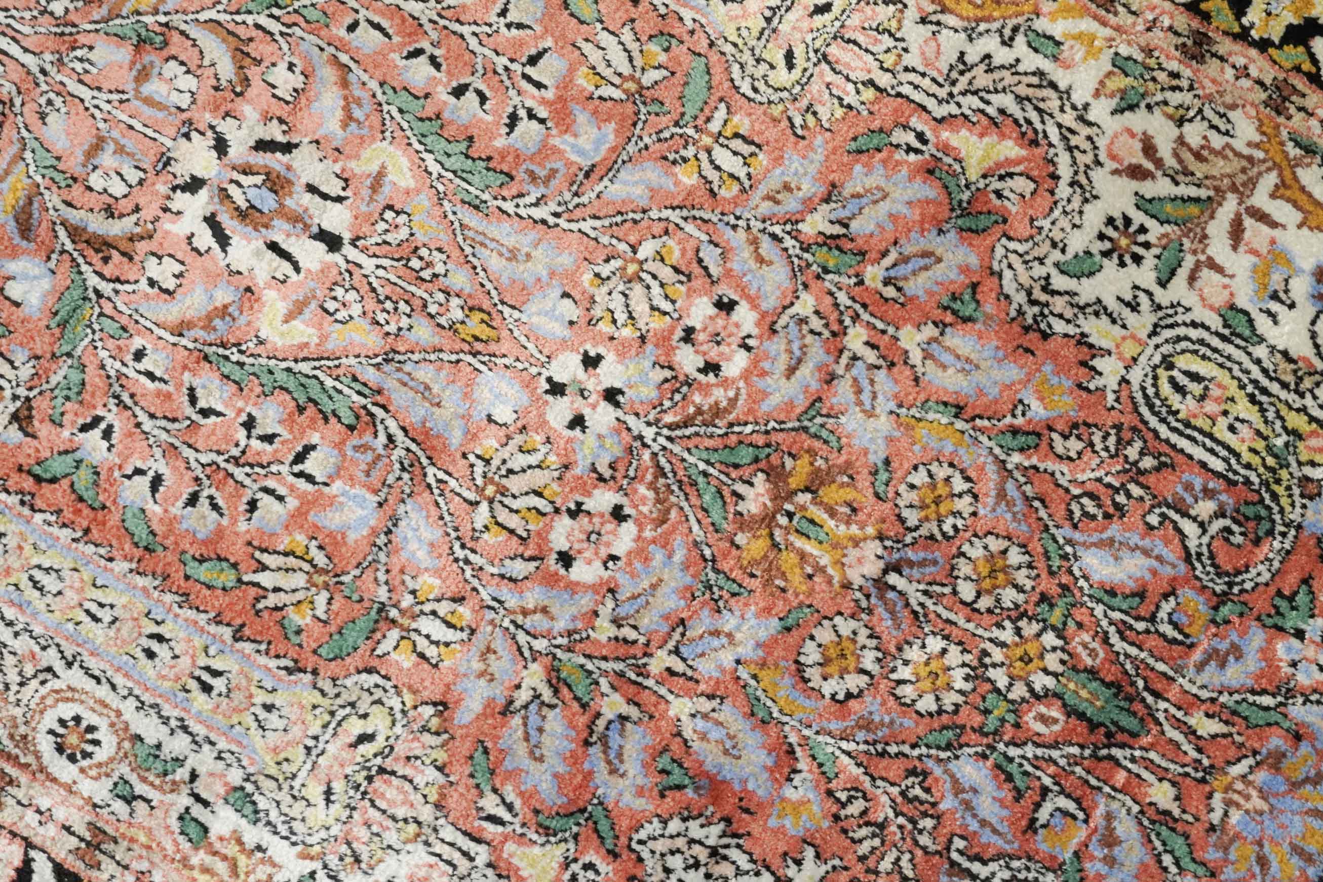 Kaschmir Teppich aus merzerisierter Baumwolle | 124 cm x 77 cm | Nr. Z-4297