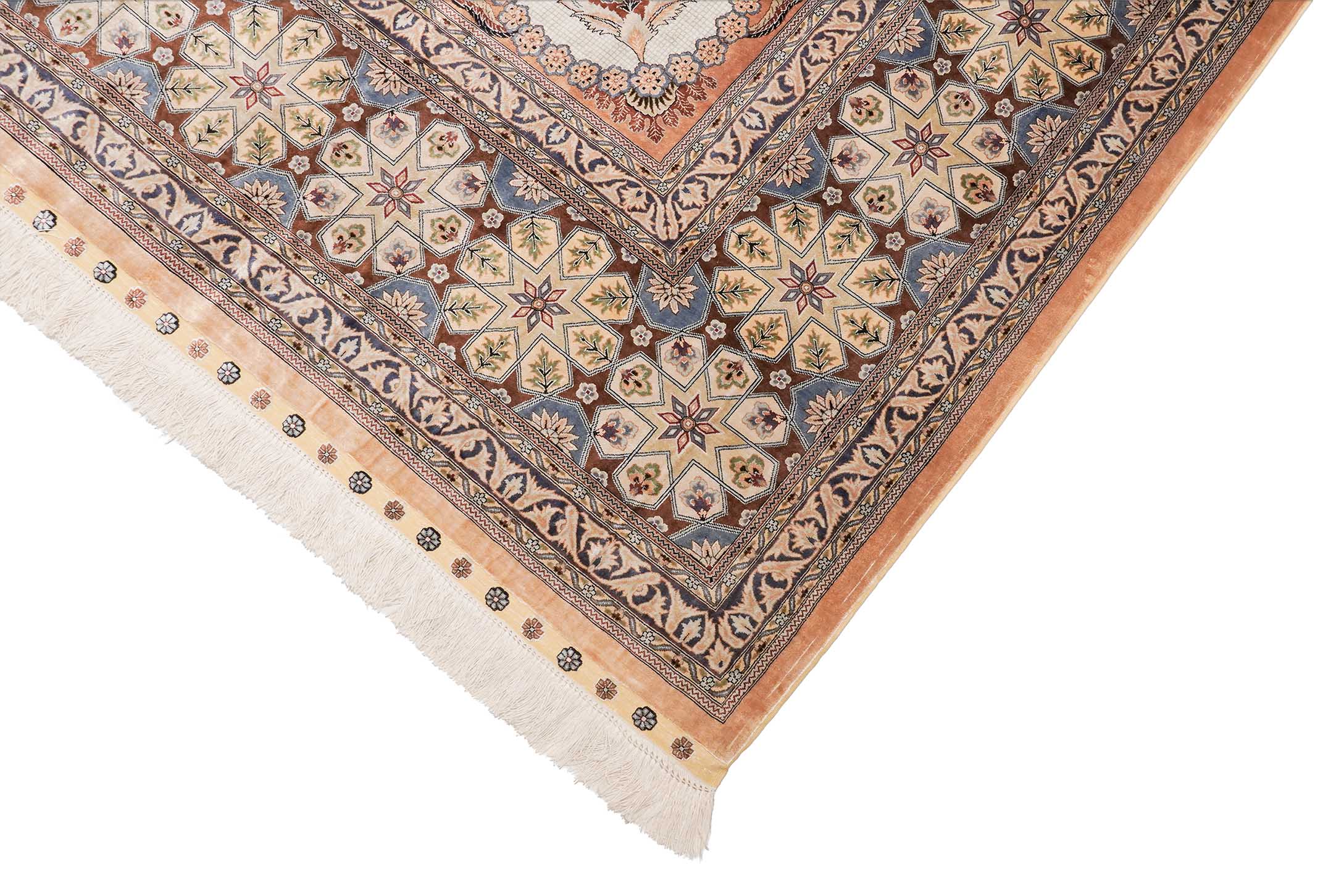 Chinesischer Hereke aus reiner Seide | 372 cm x 276 cm | Nr. Z-4332