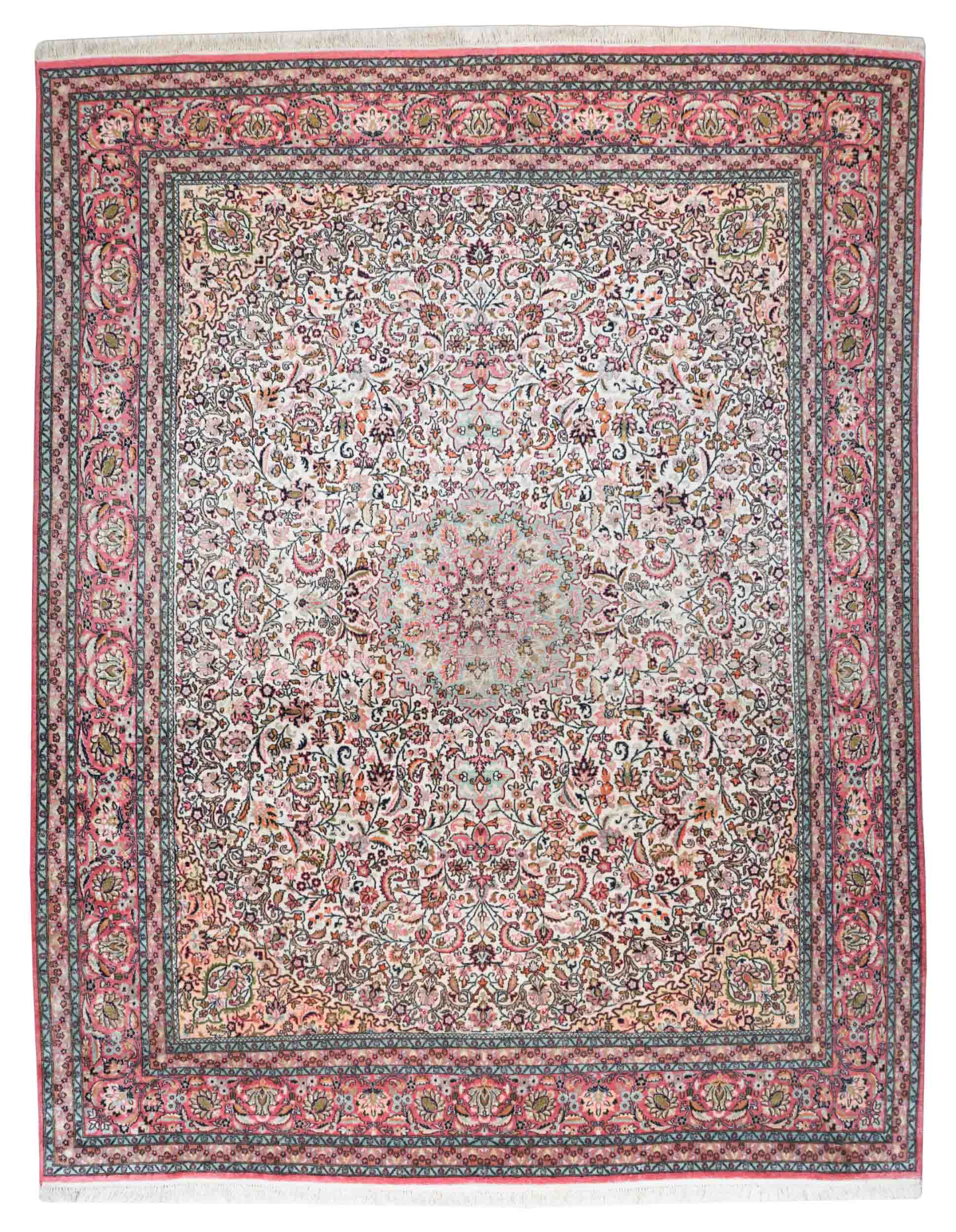 Kaschmir Teppich aus merzerisierter Baumwolle | 310 cm x 243 cm | Nr. Z-4347