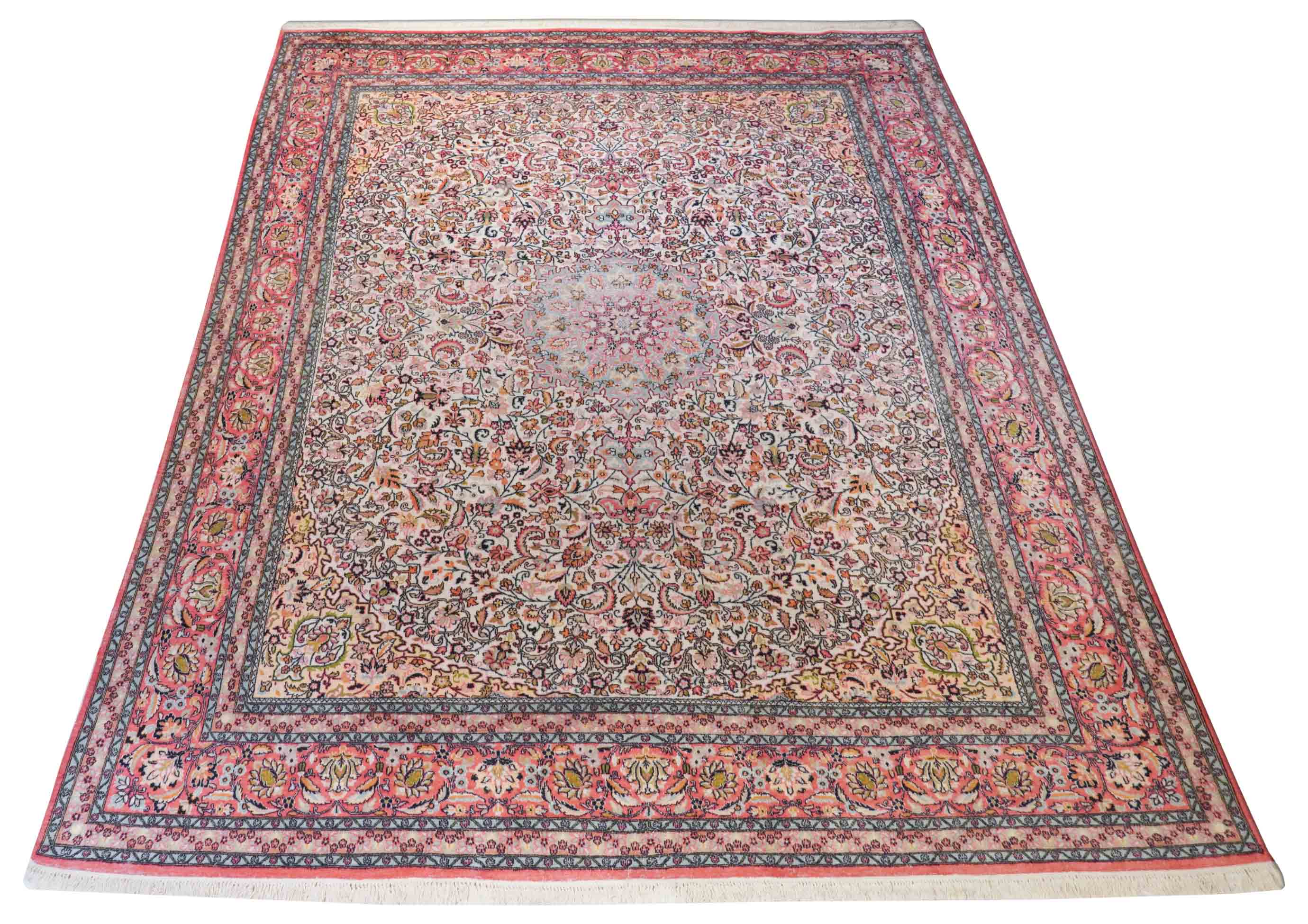 Kaschmir Teppich aus merzerisierter Baumwolle | 310 cm x 243 cm | Nr. Z-4347