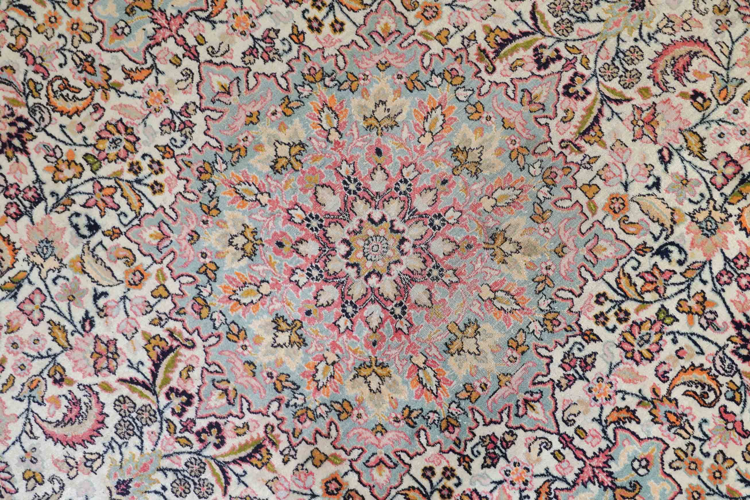 Kaschmir Teppich aus merzerisierter Baumwolle | 310 cm x 243 cm | Nr. Z-4347