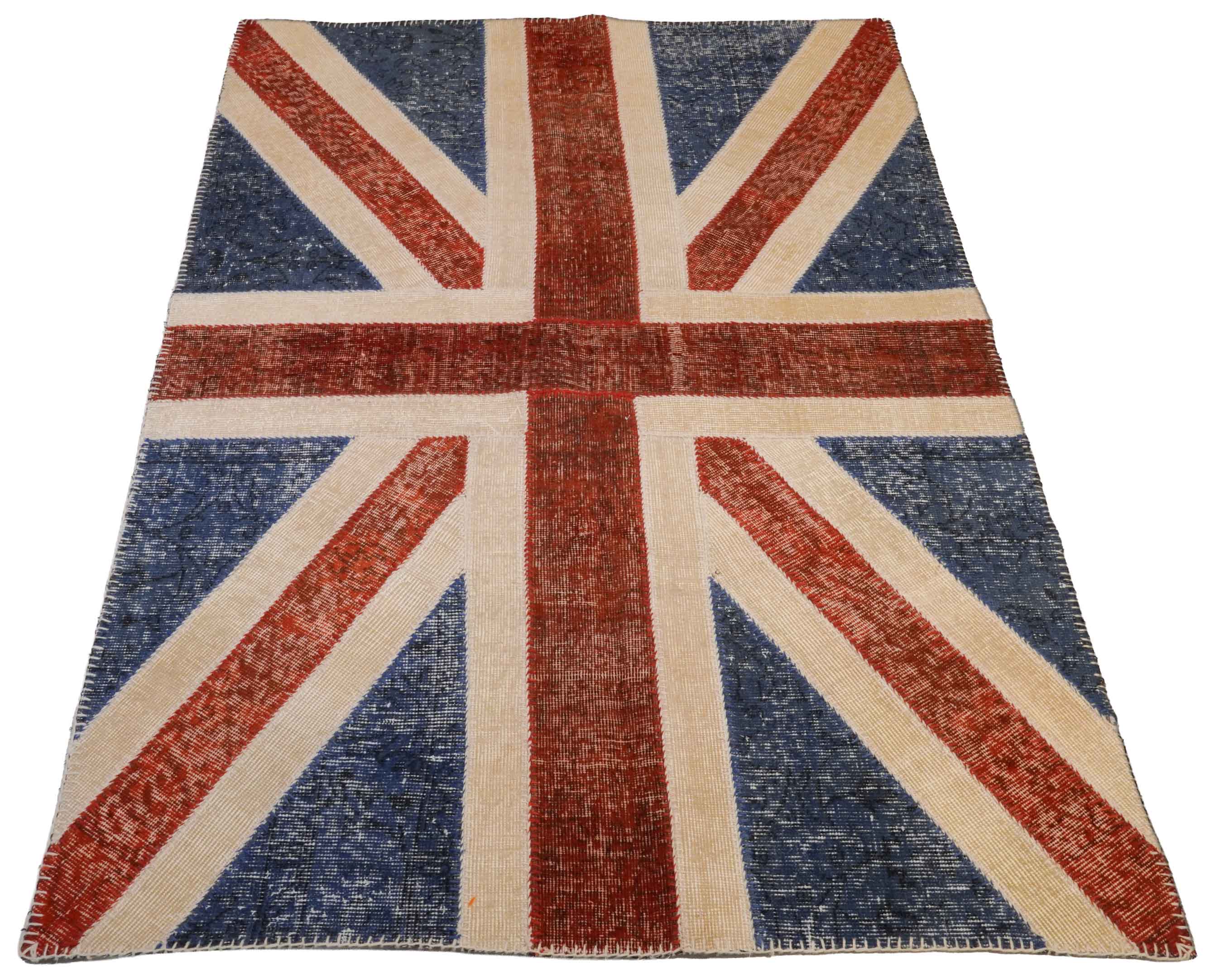 Vintage Patchwork Teppich | 181 cm x 122 cm | Nr. Z-4404
