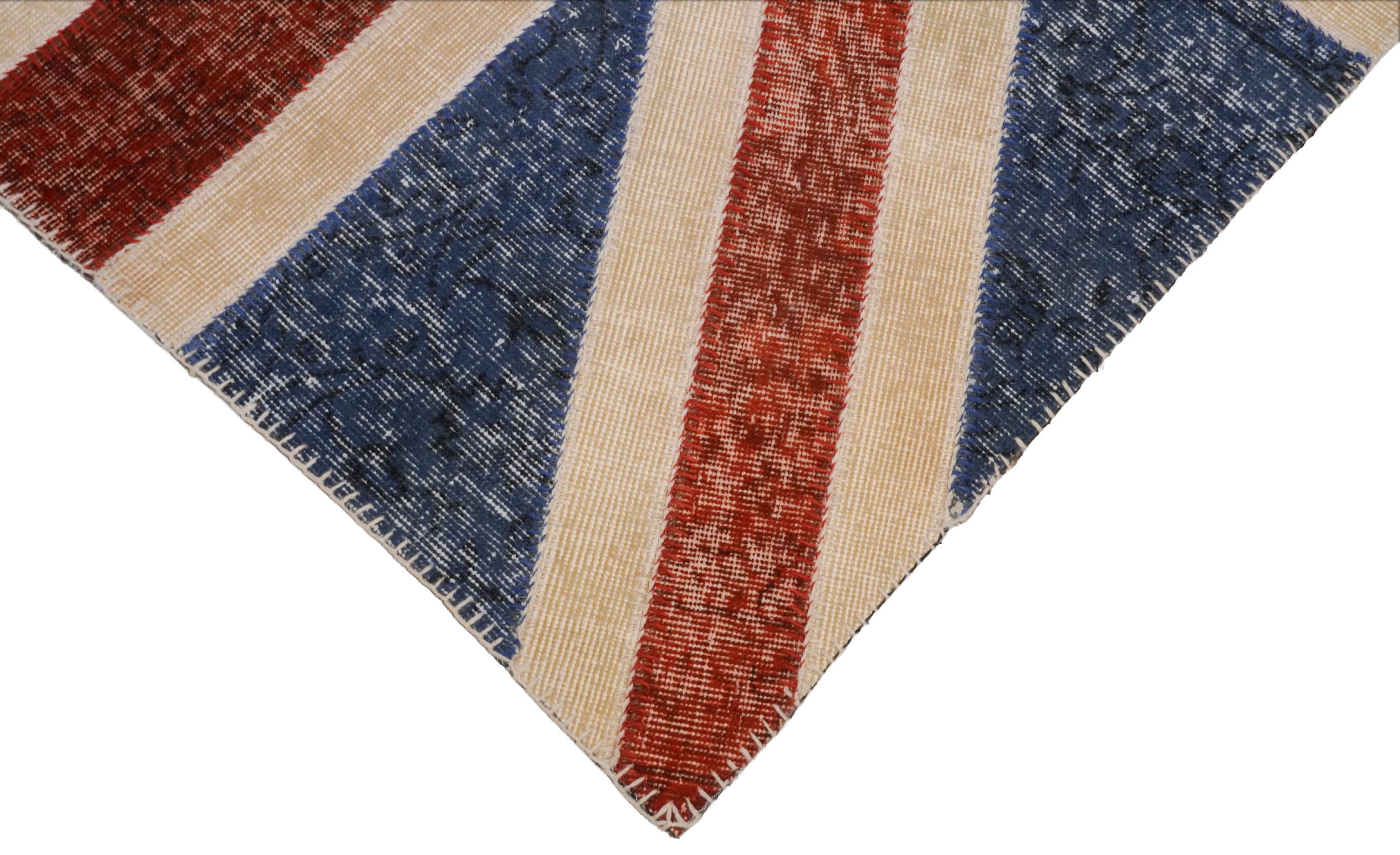 Vintage Patchwork Teppich | 181 cm x 122 cm | Nr. Z-4404