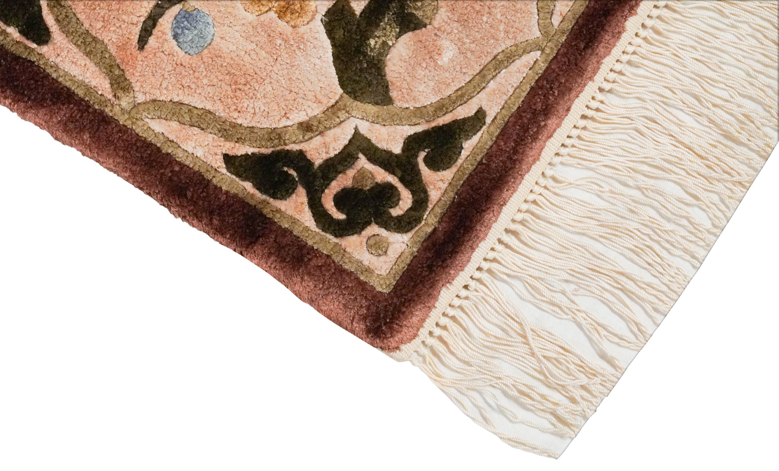 China Teppich aus reiner Seide | 33 cm x 31 cm | Nr. Z-4478