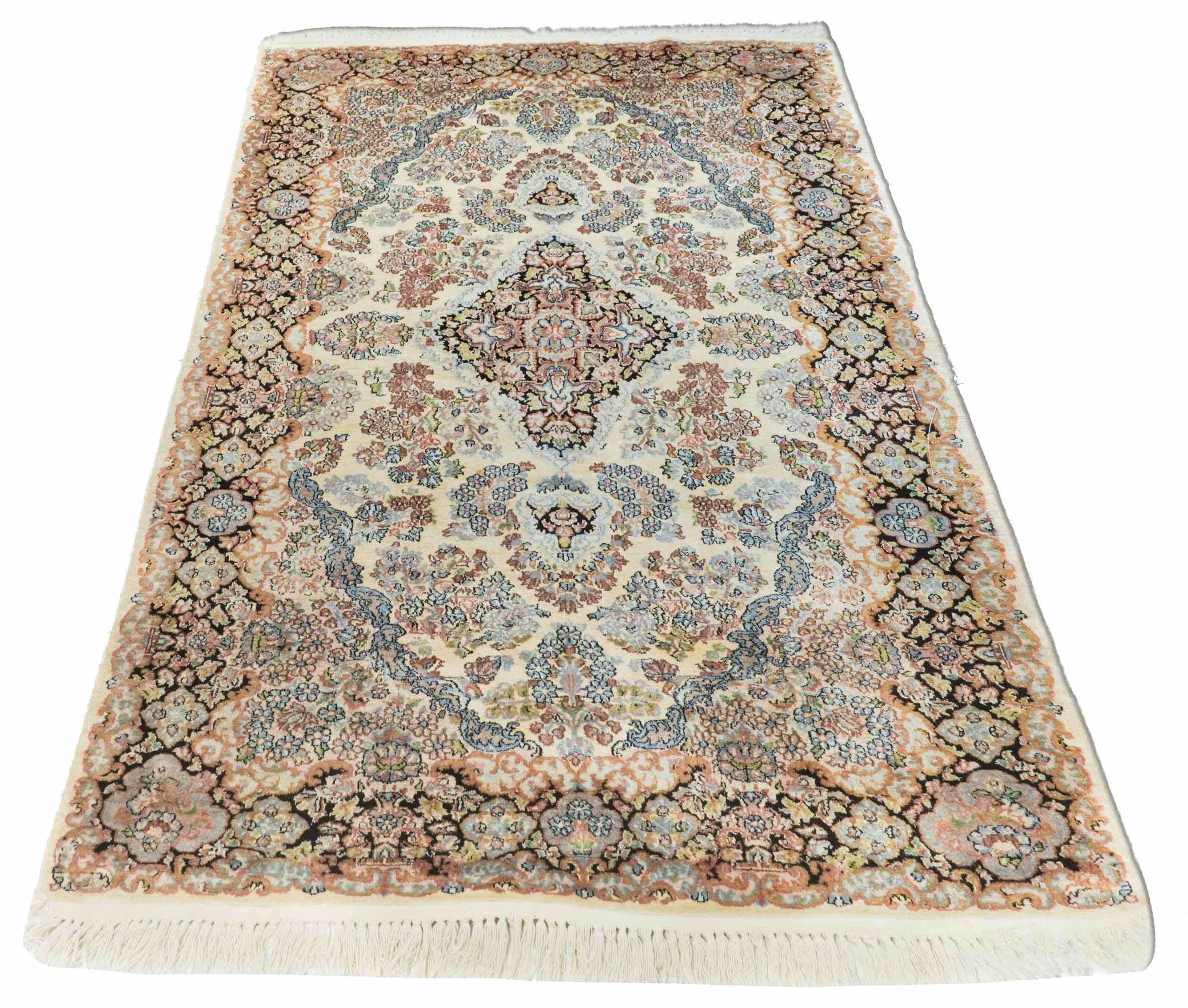 Kaschmir Teppich aus reiner Seide | 197 cm x 118 cm | Nr. Z-4494