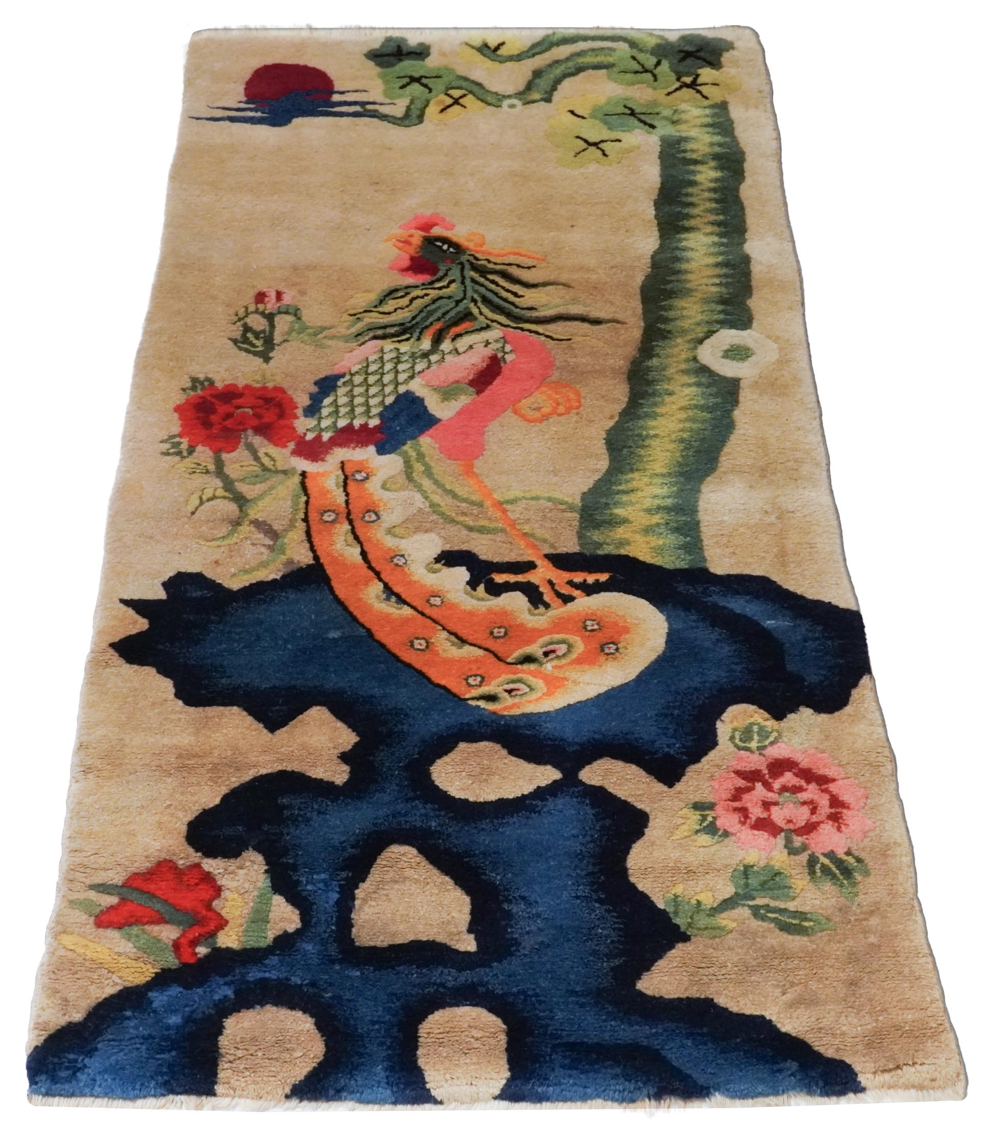 Antiker China Teppich | 141 cm x 71 cm | Nr. Z-4604