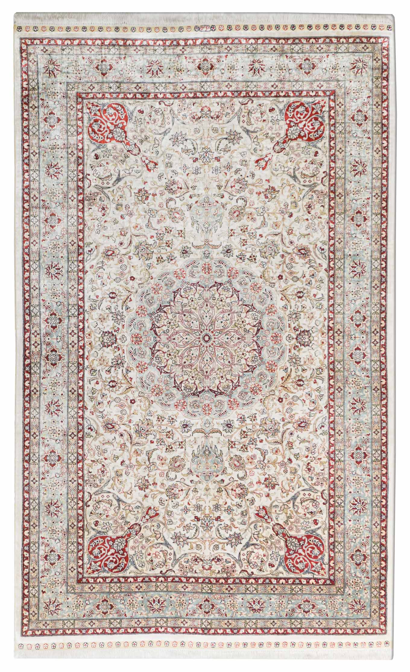 Chinesischer Hereke aus reiner Seide | 154 cm x 94 cm | Nr. Z-4614