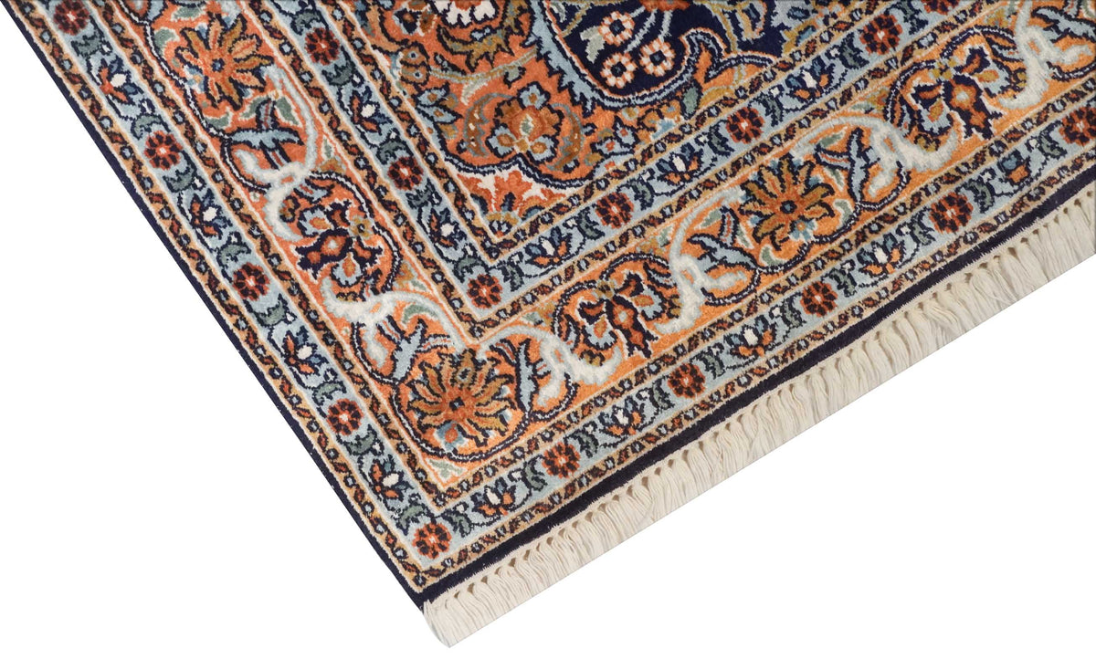 Kaschmir Teppich aus merzerisierter Baumwolle | 154 cm x 97 cm | Nr. Z-4629