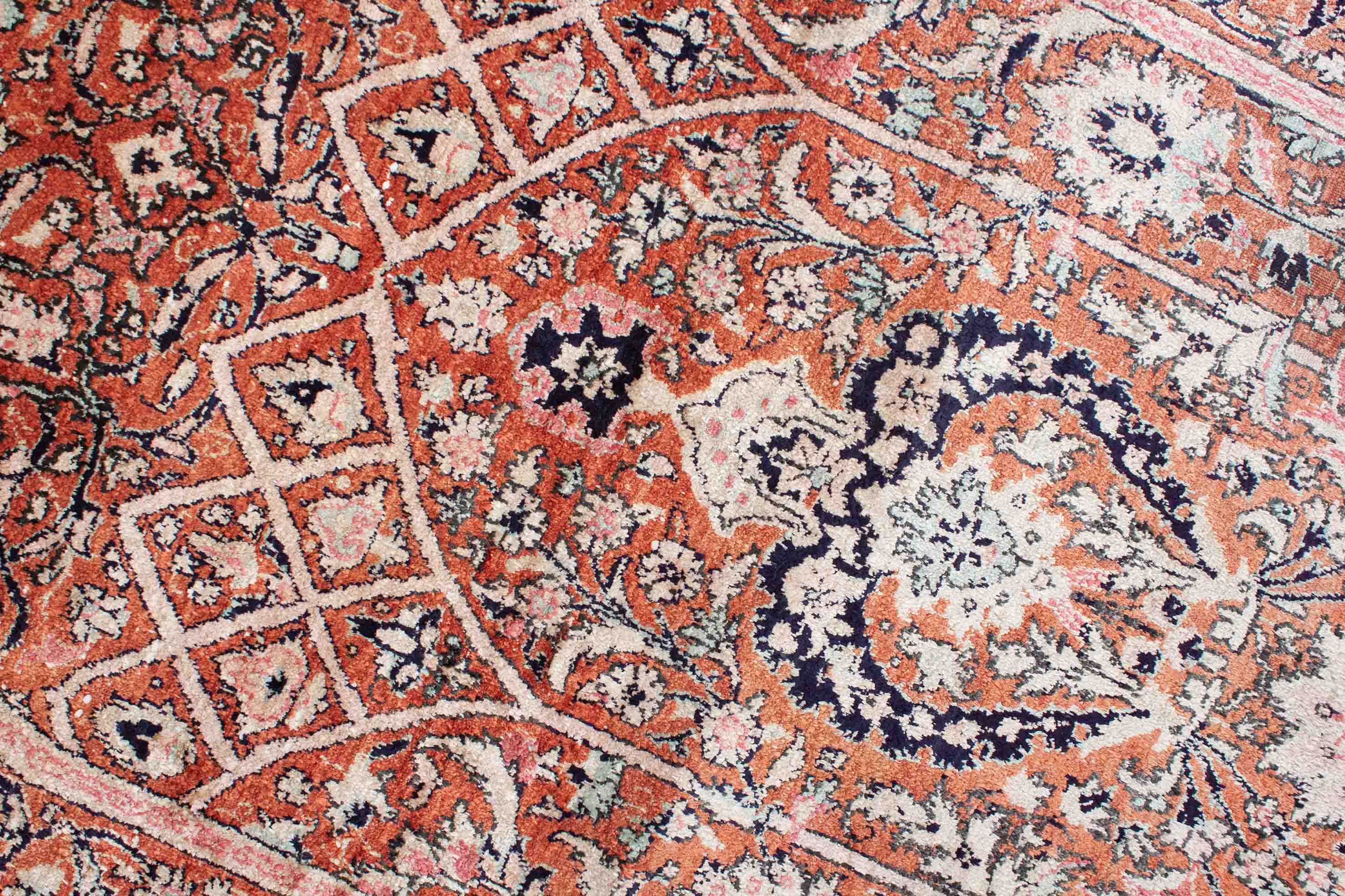 Alter Ghom aus reiner Seide | 205 cm x 130 cm | Nr. 10345