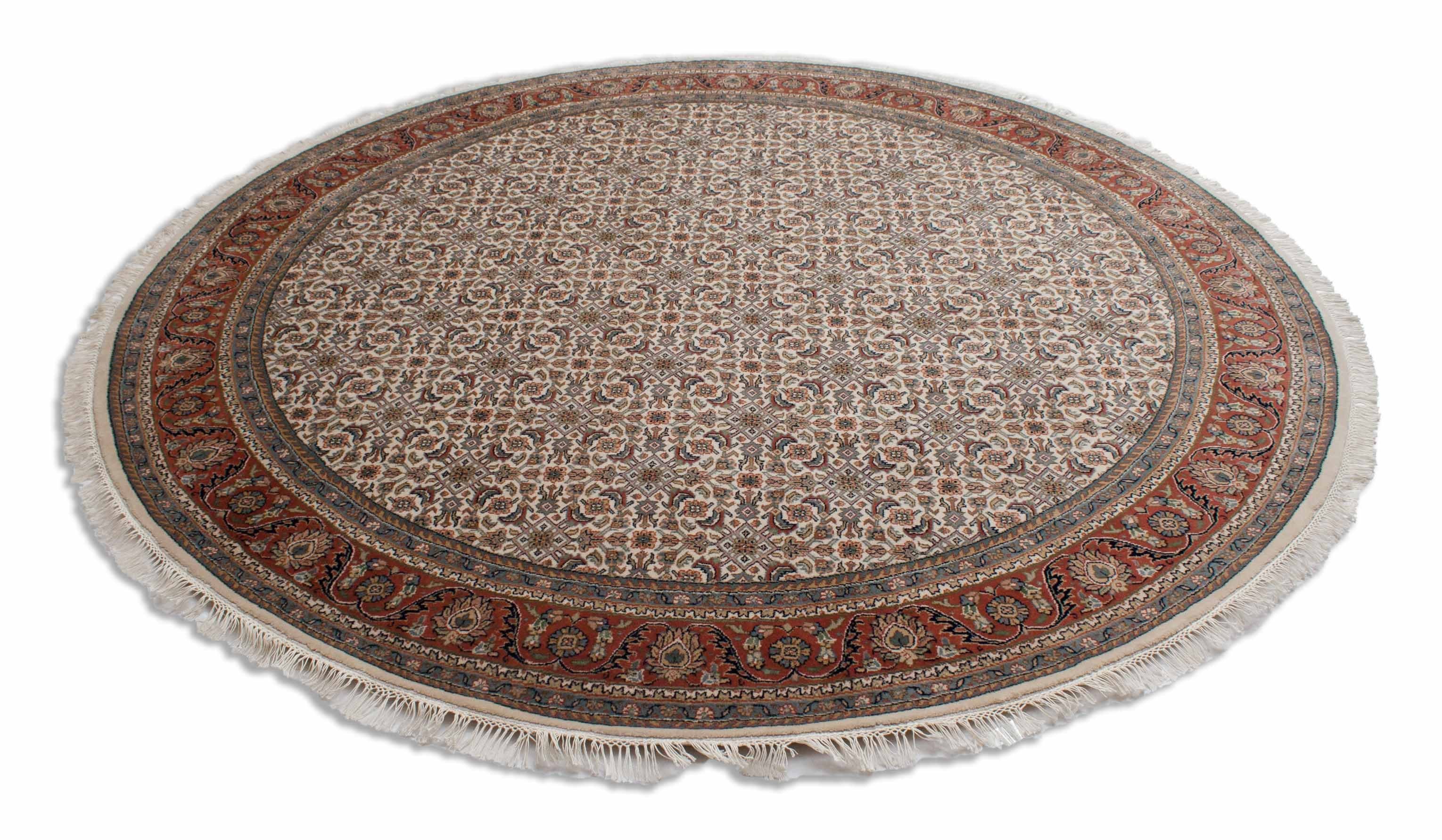 Eine Fotoaufnahme eines Herati Teppichs.