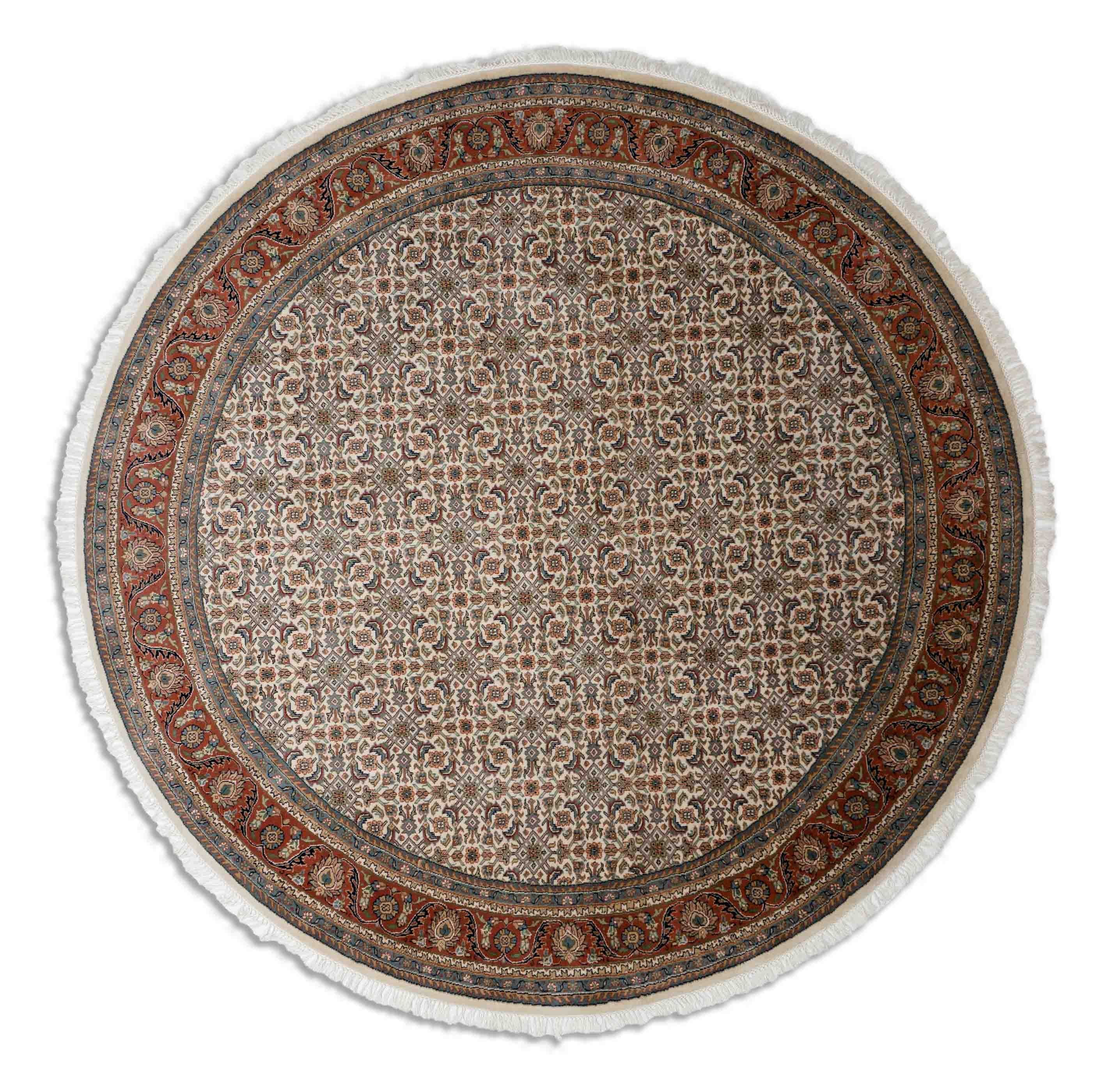 Eine Fotoaufnahme eines Herati Teppichs.