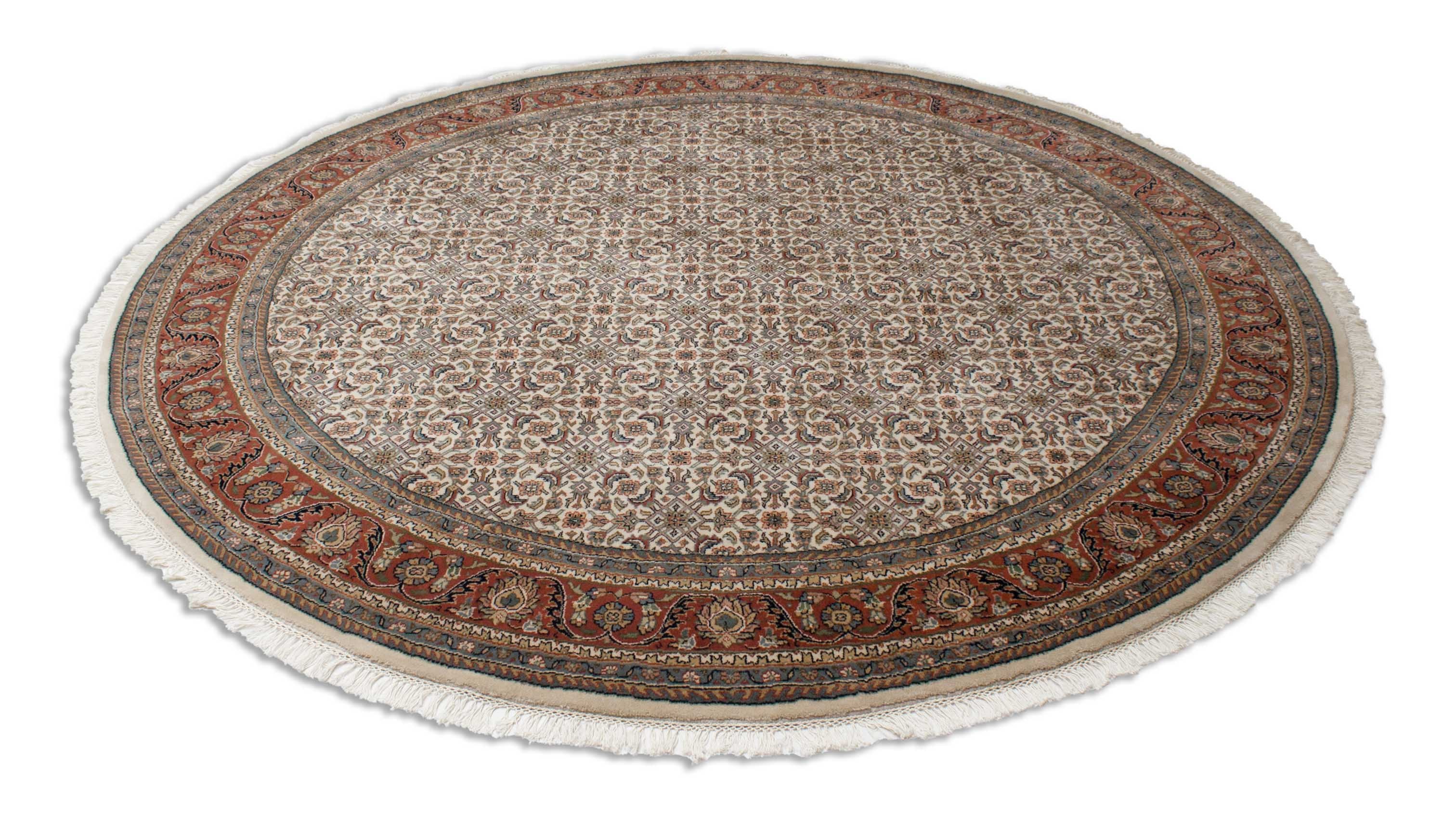 Eine Fotoaufnahme eines Herati Teppichs.