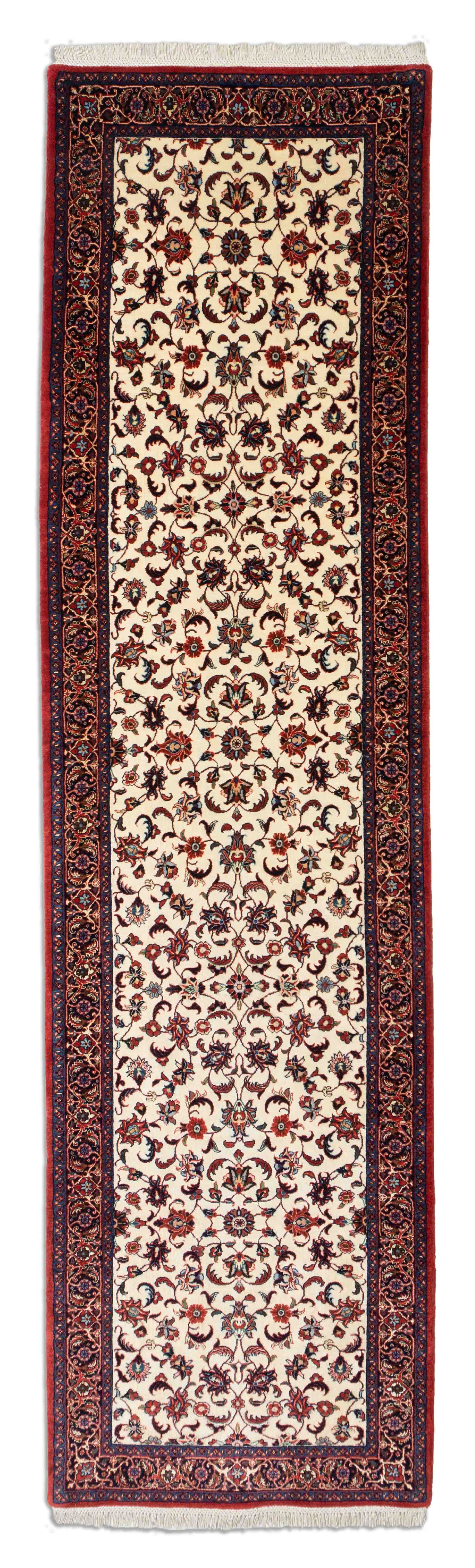 Eine Fotoaufnahme eines Bidjar Teppichs.