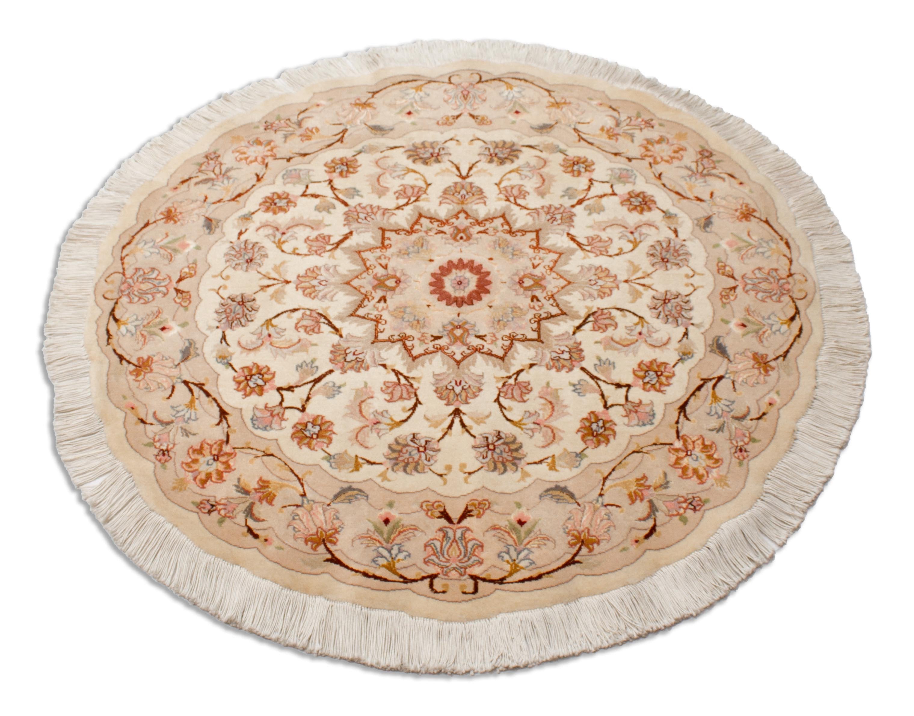 Eine Fotoaufnahme eines Täbriz Teppichs.