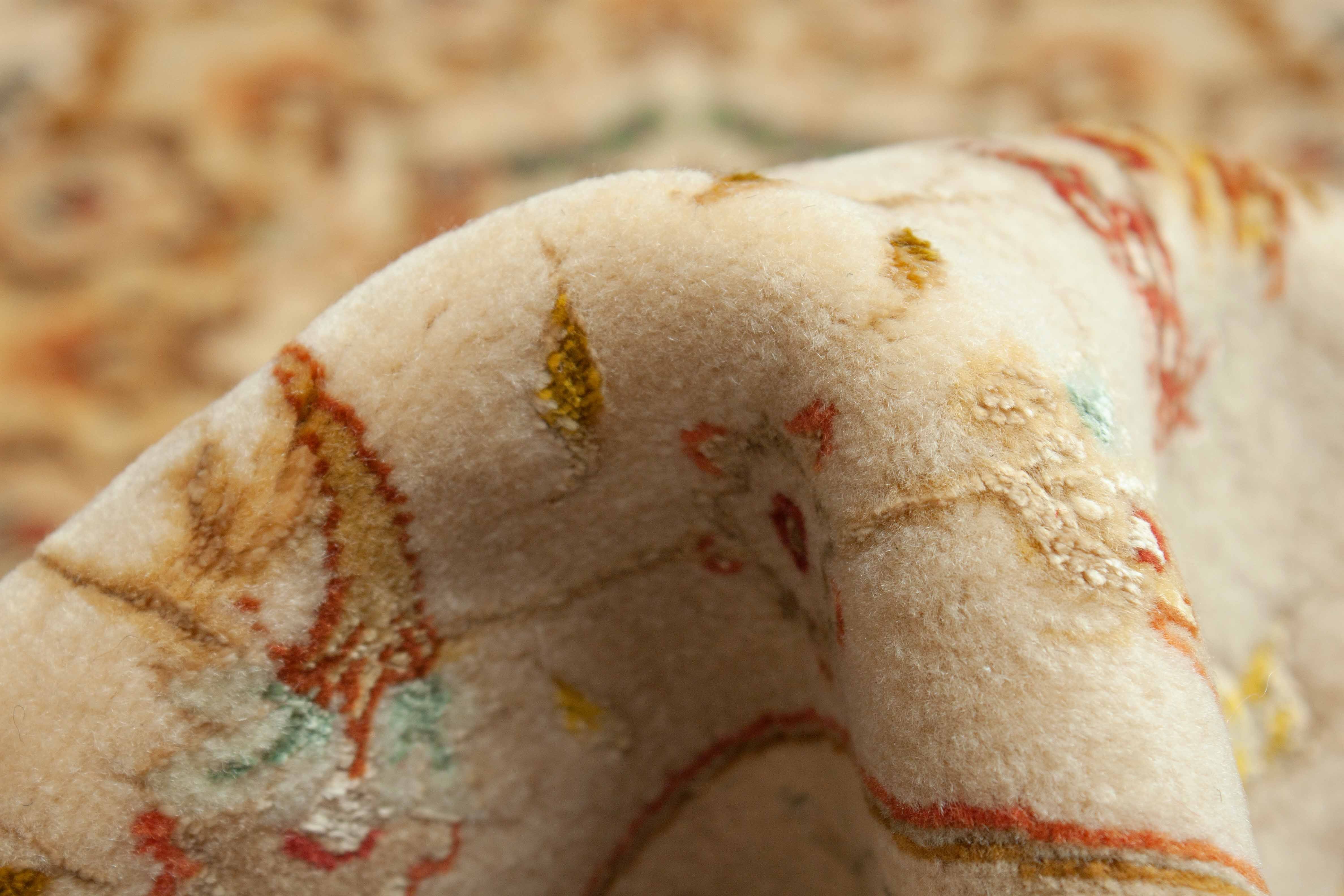 Eine Fotoaufnahme eines Täbriz Teppichs.