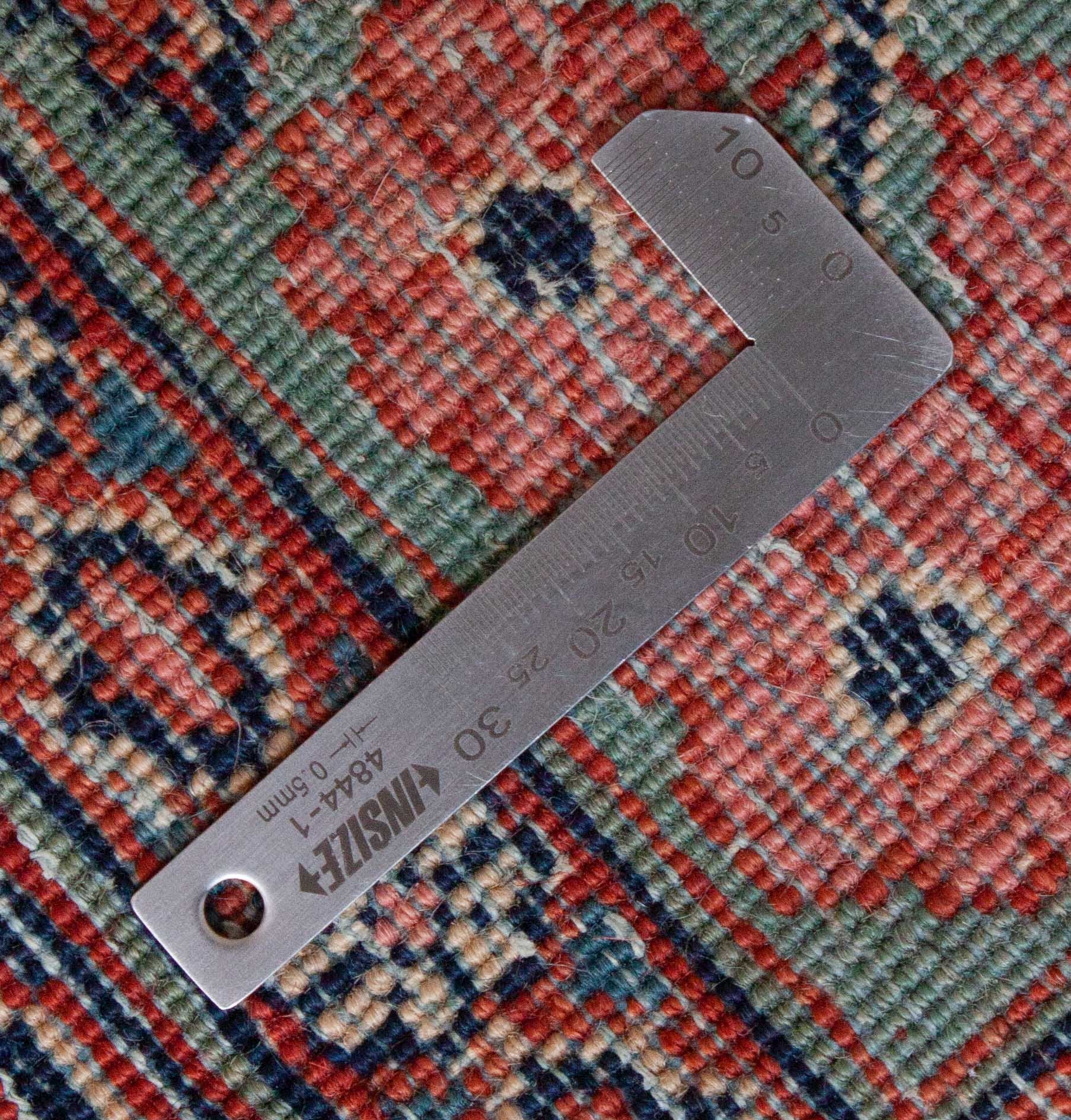 Eine Fotoaufnahme eines Keshan Teppichs.