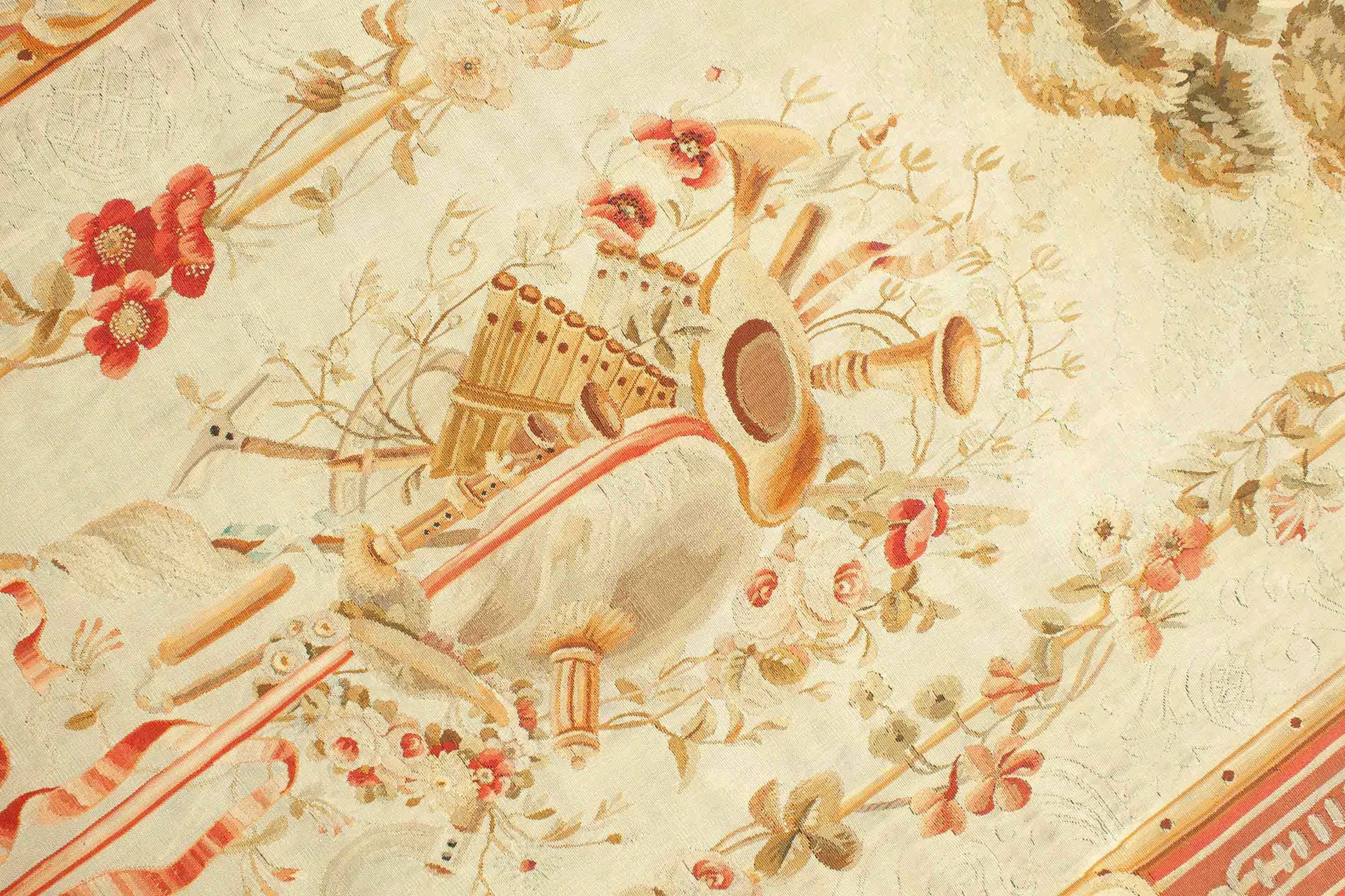 Eine Fotoaufnahme eines Aubusson Teppichs.