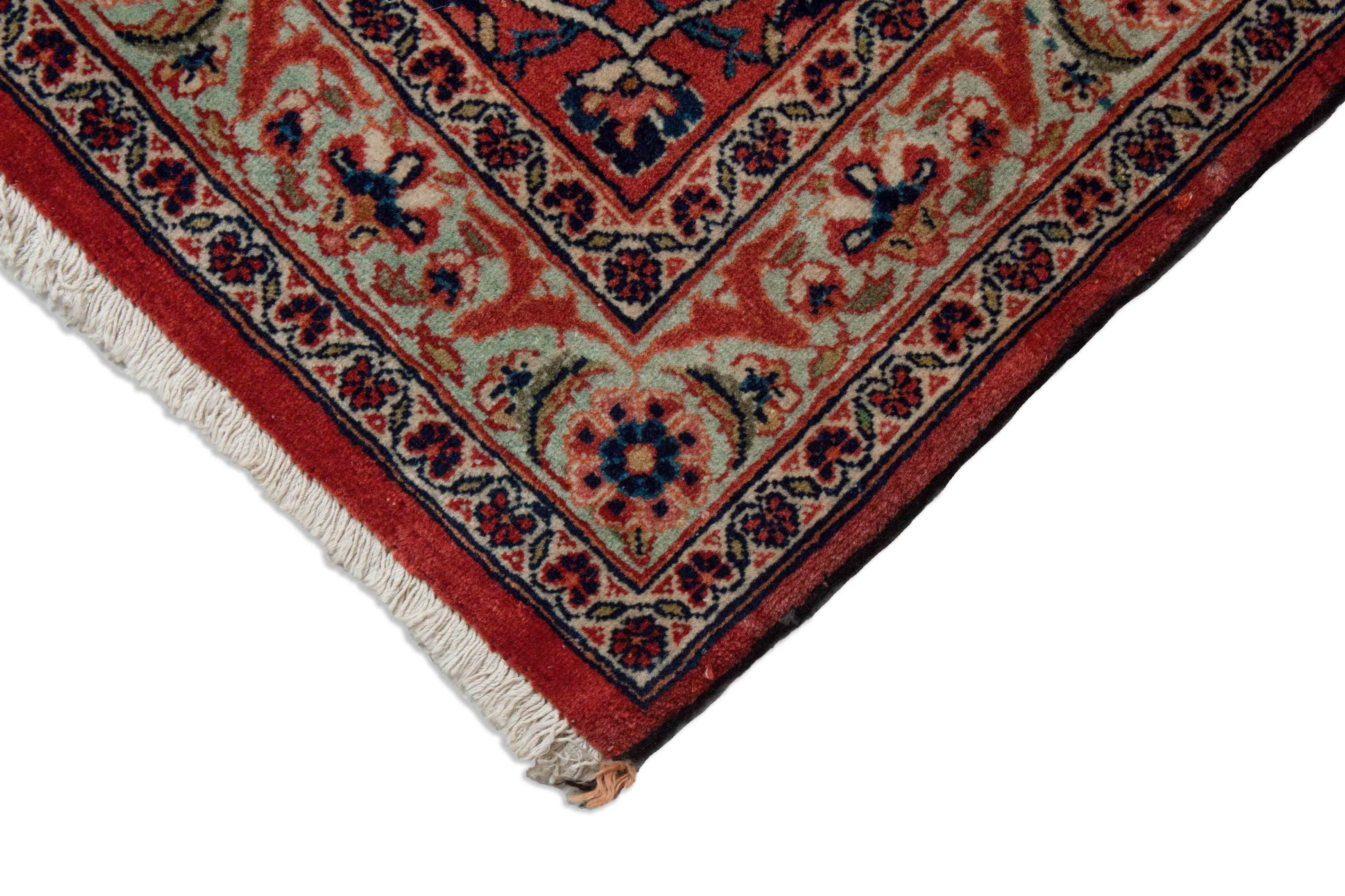 Eine Fotoaufnahme eines Keshan Teppichs.