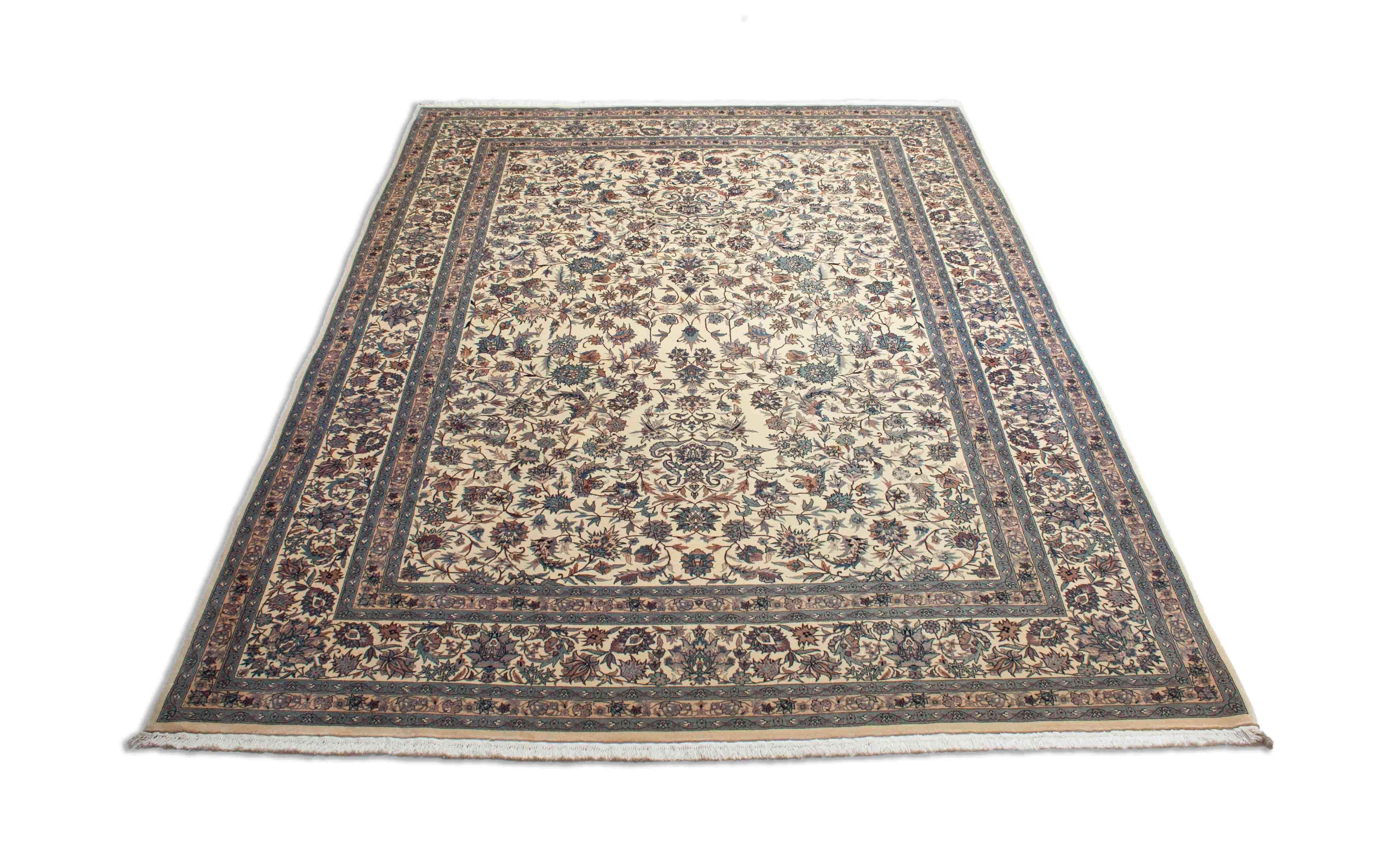 Eine Fotoaufnahme eines Isfahan Teppichs.