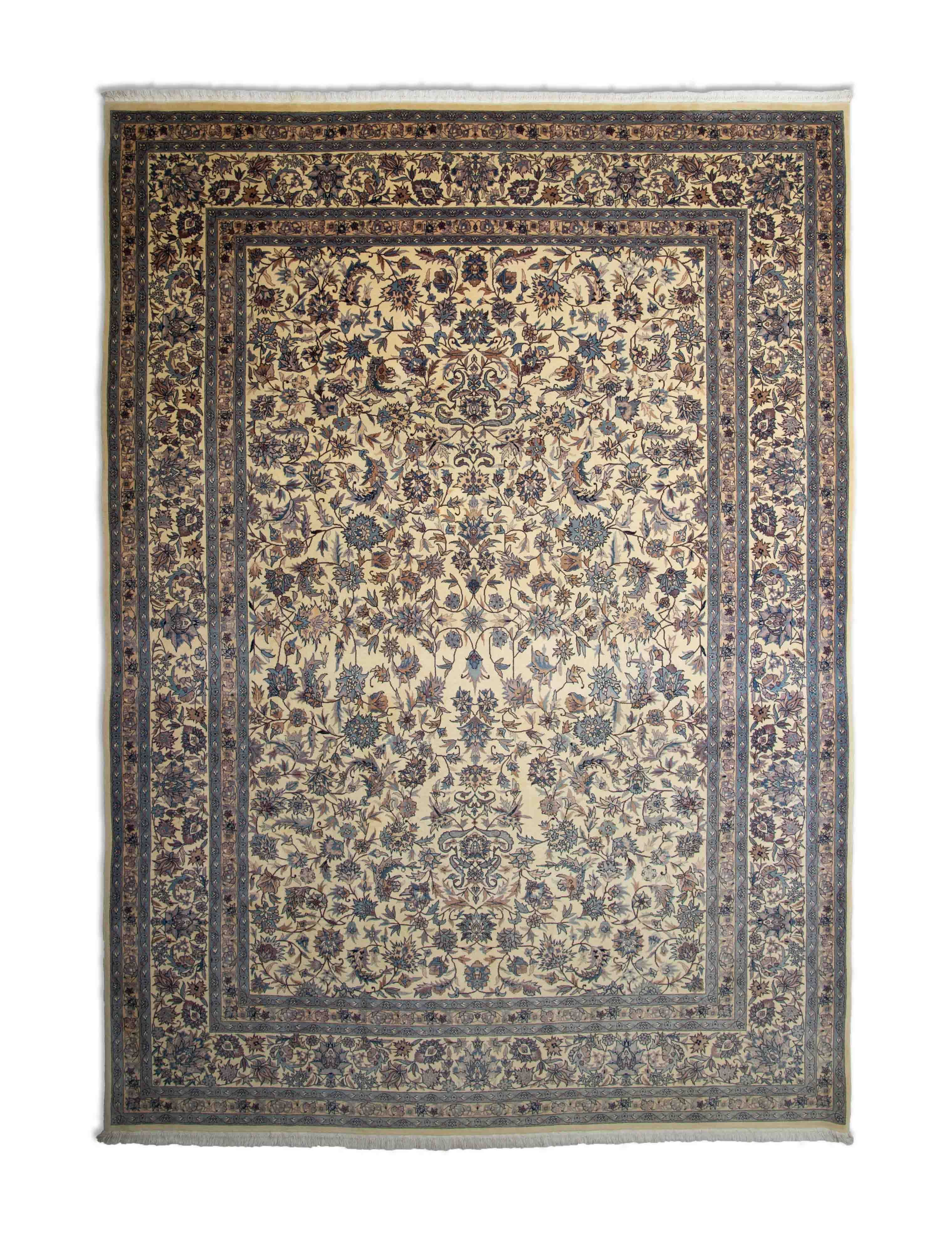 Eine Fotoaufnahme eines Isfahan Teppichs.