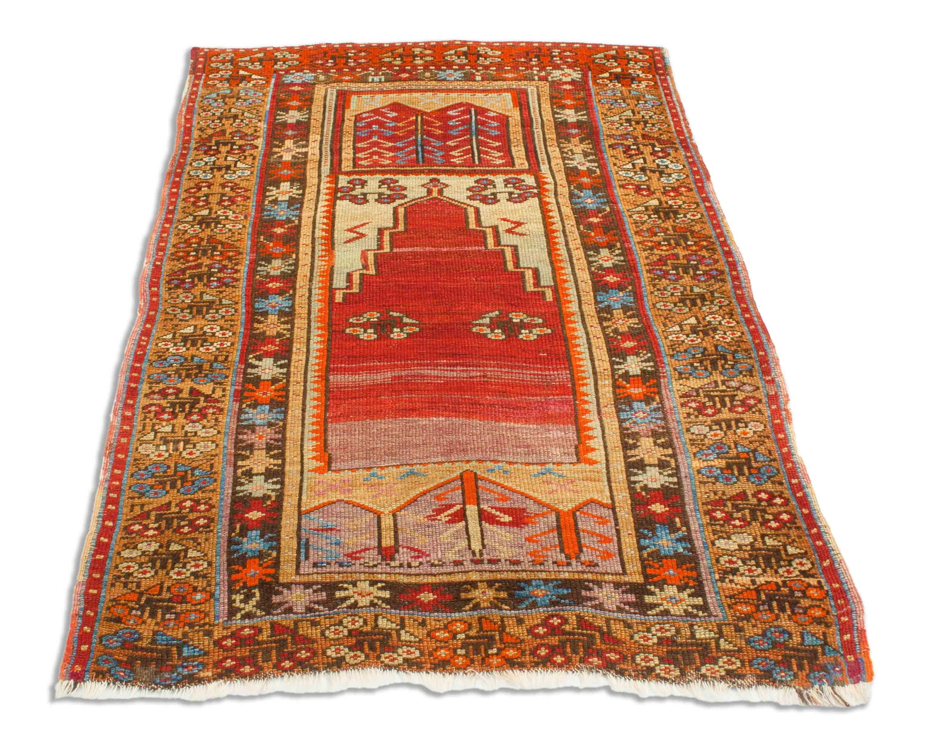 Eine Fotoaufnahme eines Ladik Teppichs.