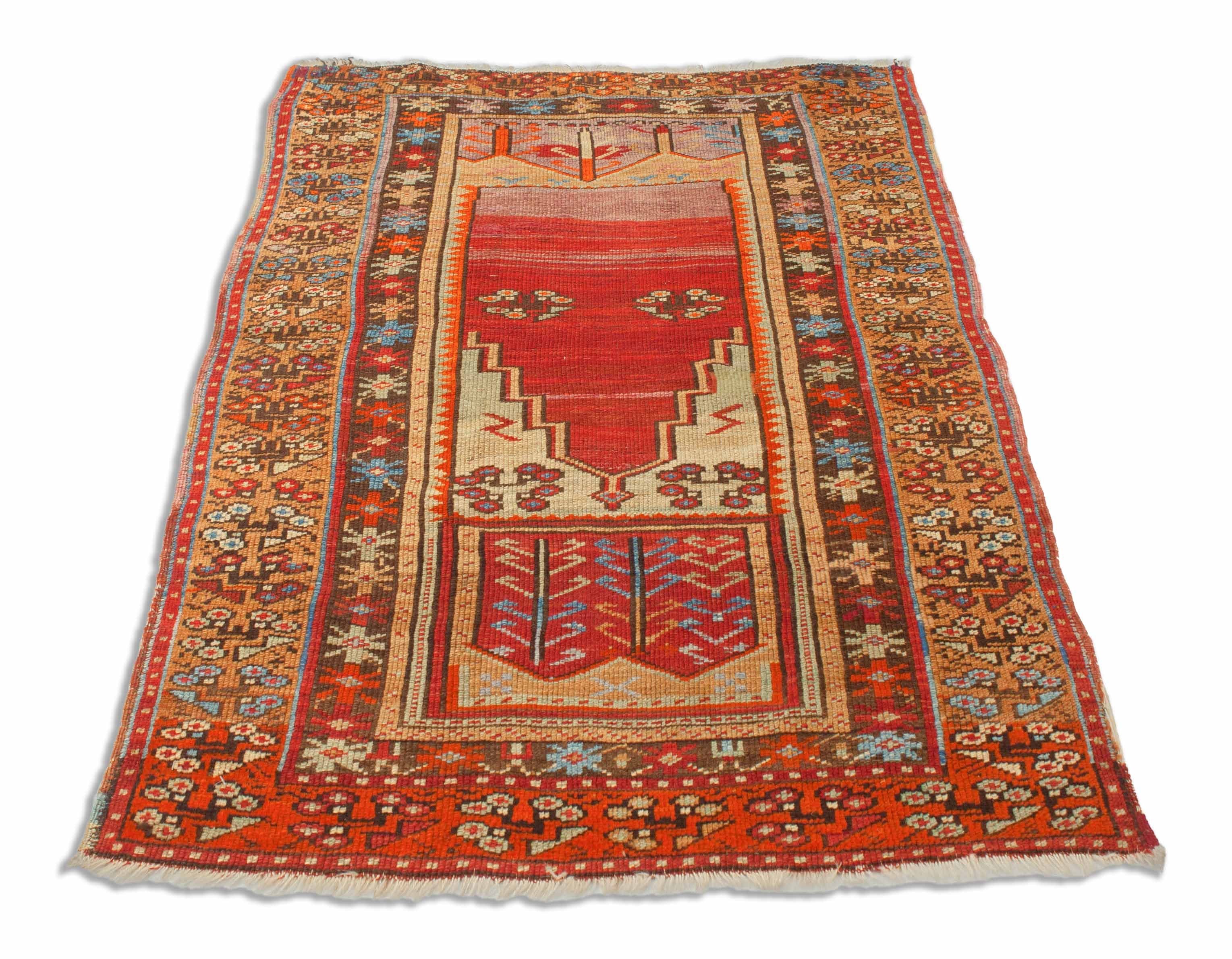 Eine Fotoaufnahme eines Ladik Teppichs.